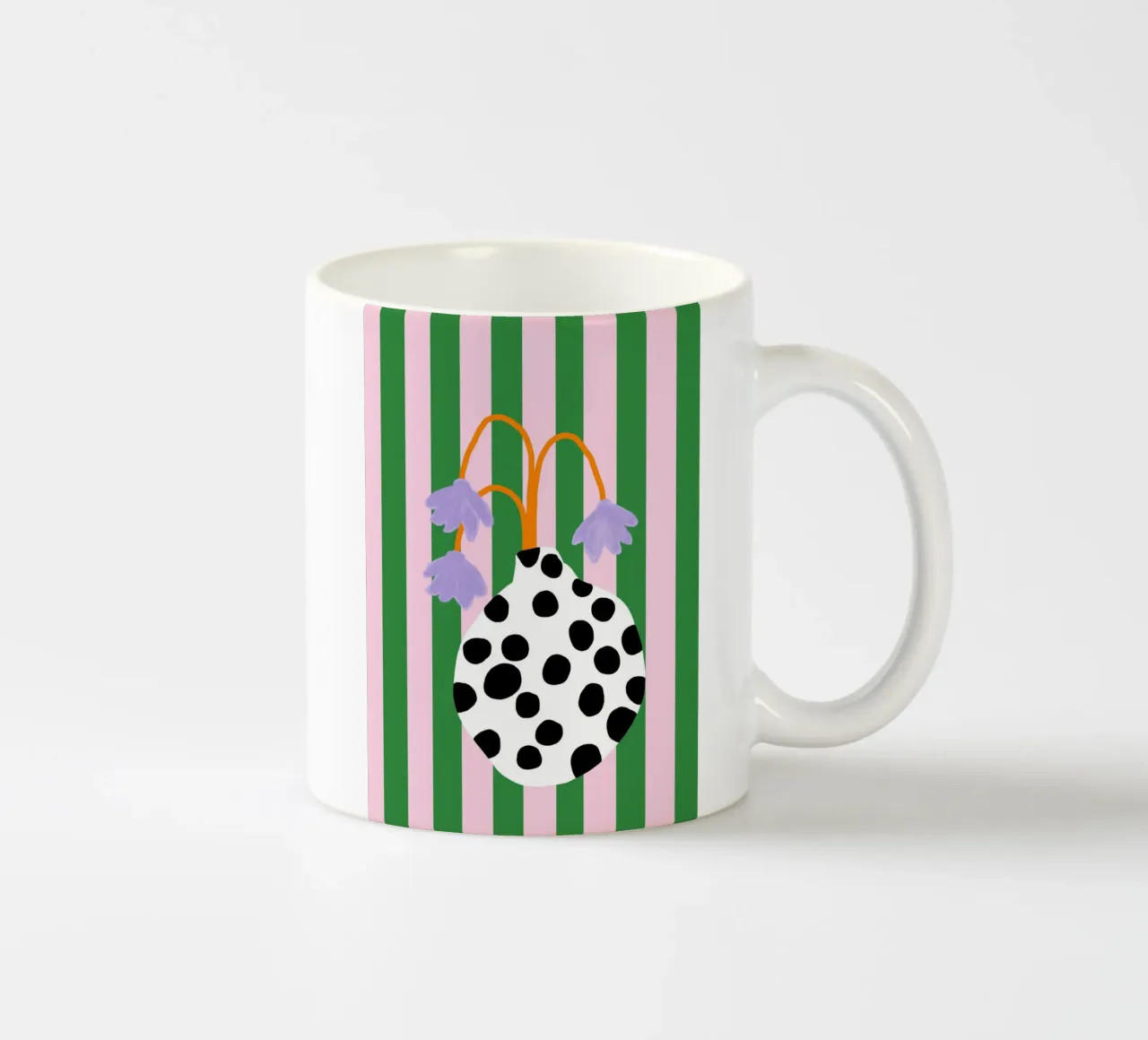 Vasenliebe dots ceramic mug by Hej Ibiza by Ute Arnold