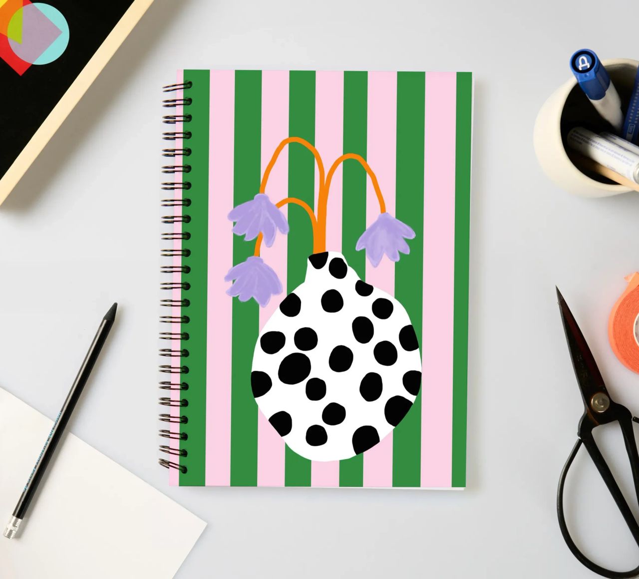 Vasenliebe dots carnet à spirale de Hej Ibiza by Ute Arnold