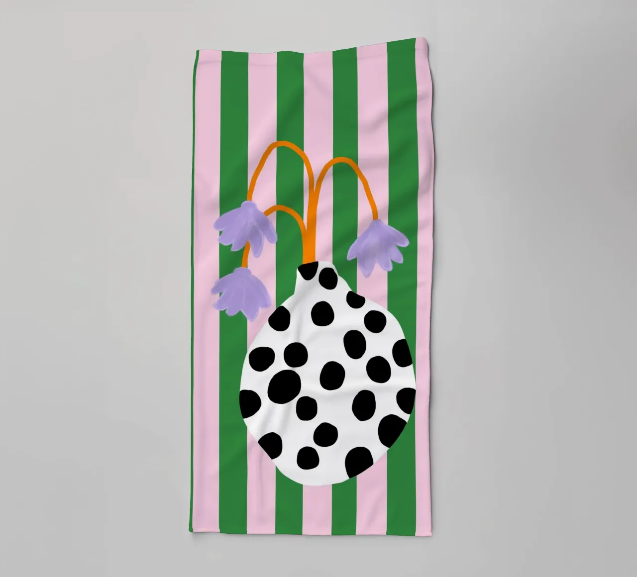 Vasenliebe dots badhanddoek van Hej Ibiza by Ute Arnold