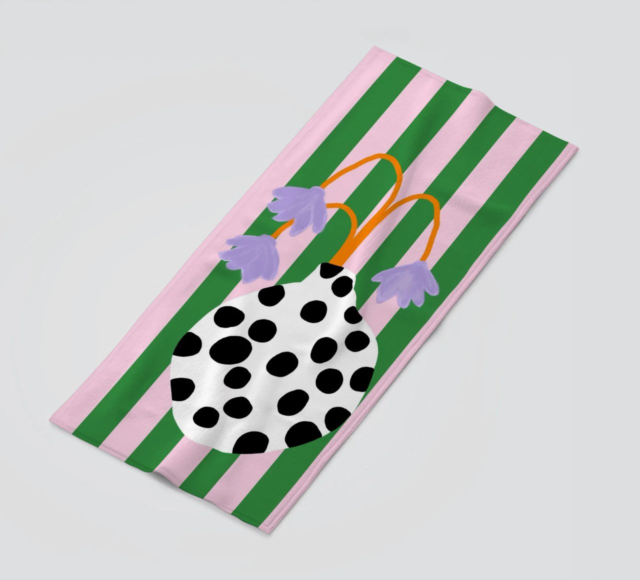 Vasenliebe dots serviette de plage de Hej Ibiza by Ute Arnold