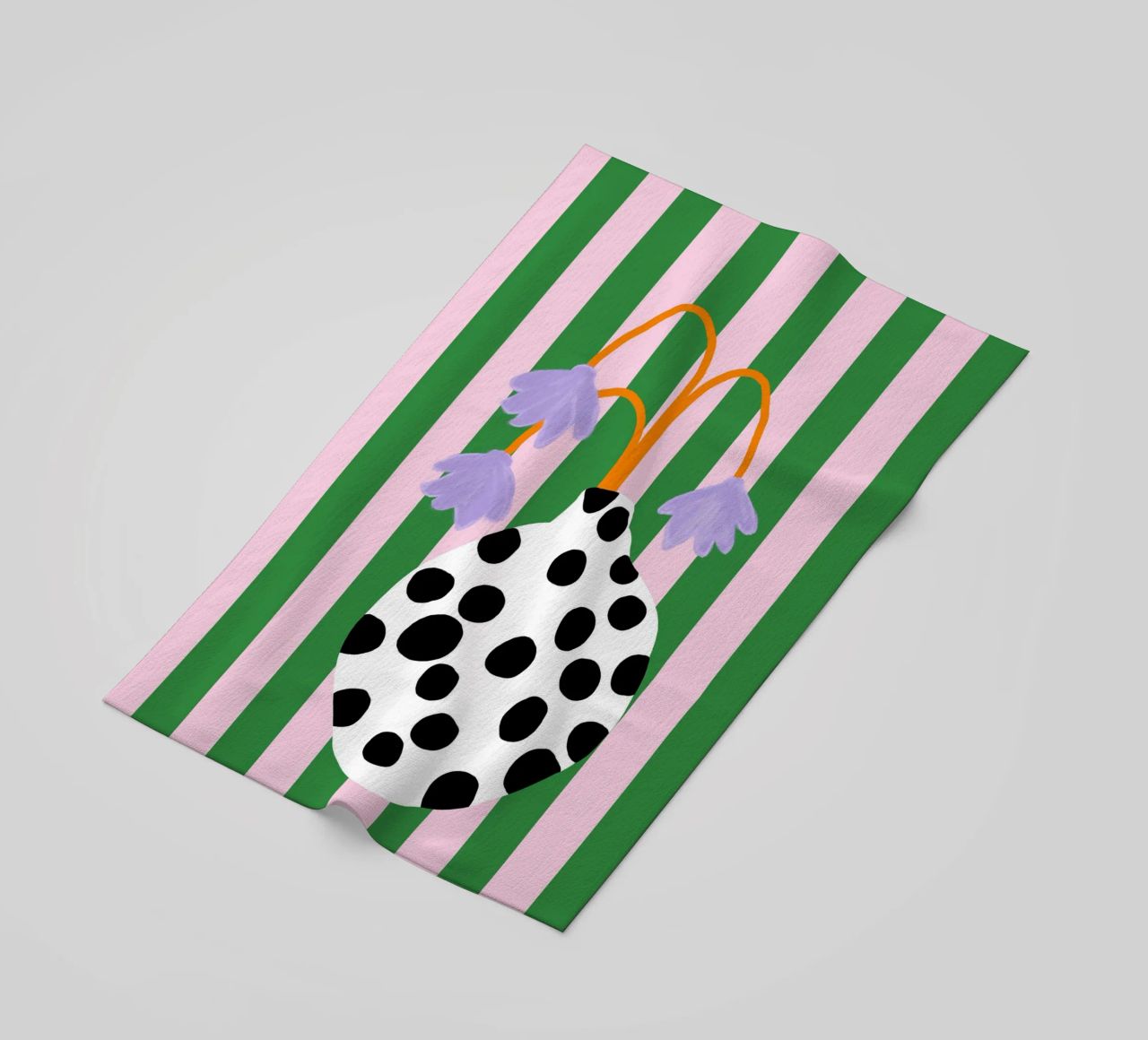 Vasenliebe dots serviette de plage de Hej Ibiza by Ute Arnold