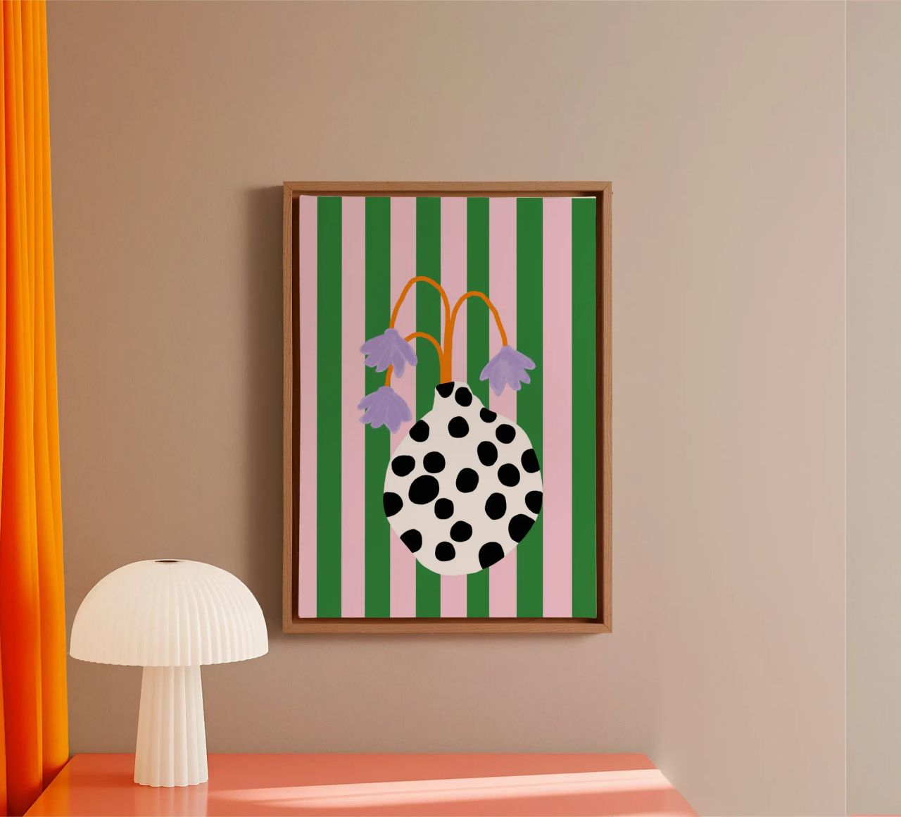 Vasenliebe dots toile de Hej Ibiza by Ute Arnold