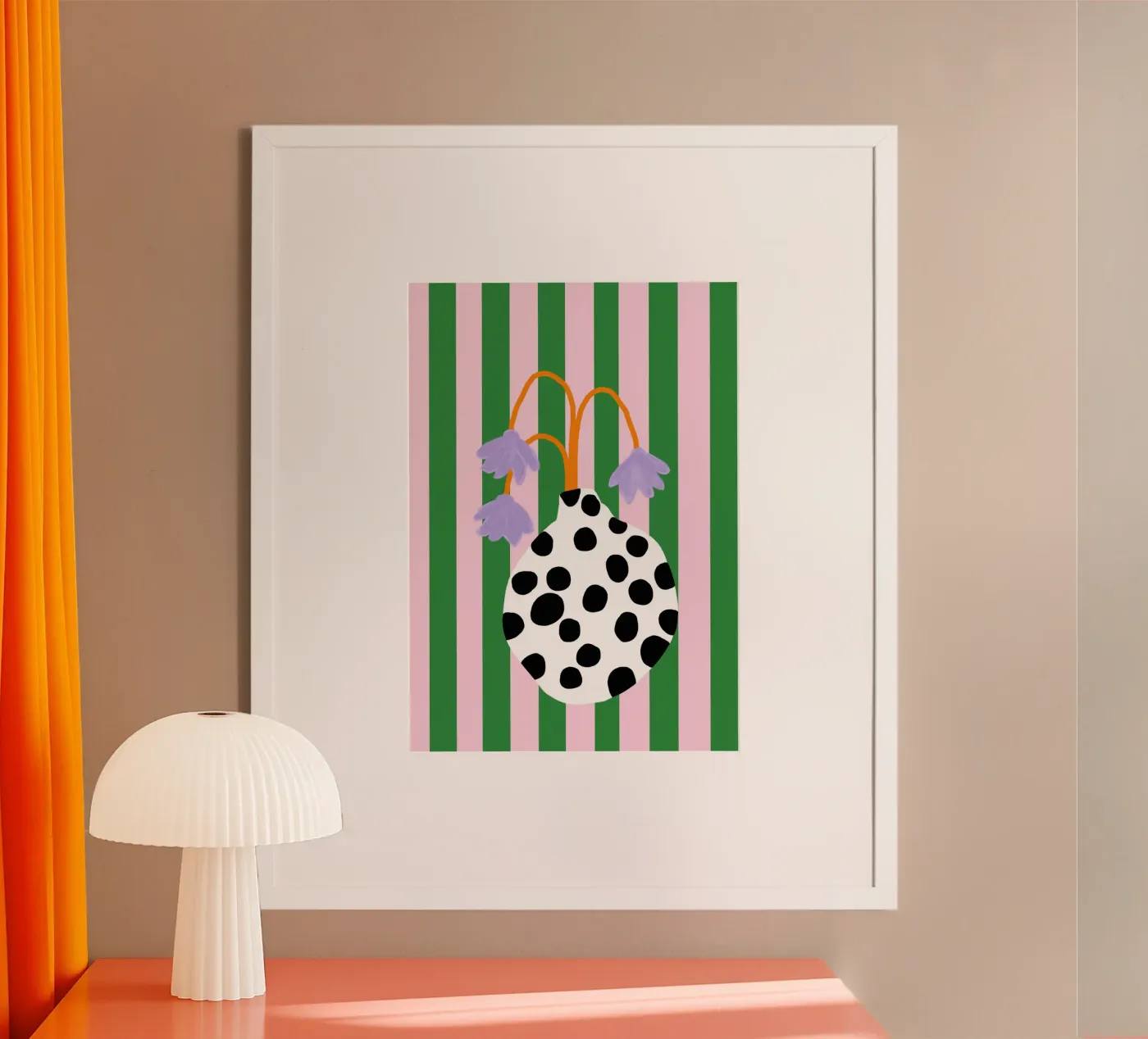 Vasenliebe dots poster de Hej Ibiza by Ute Arnold