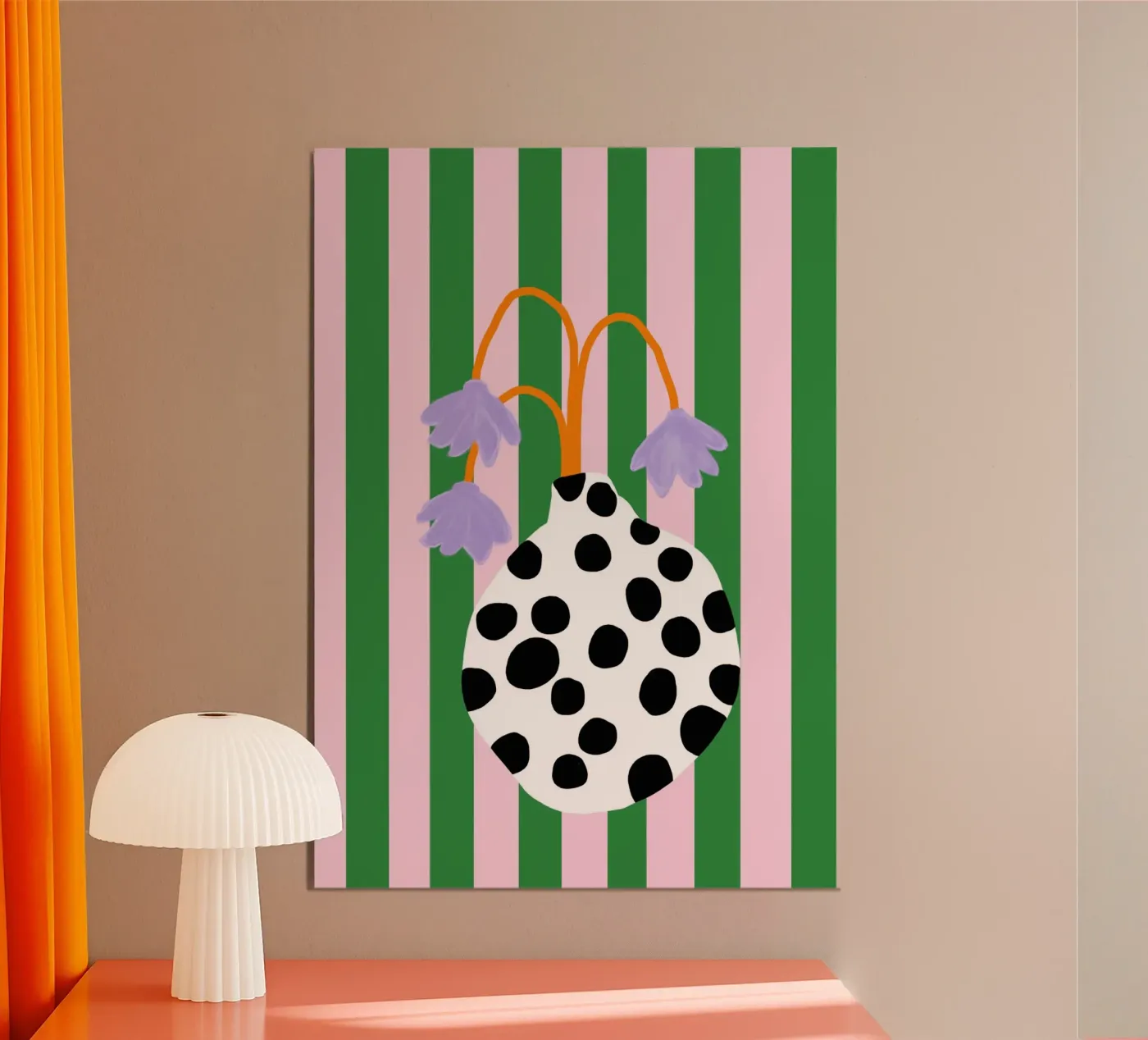 Vasenliebe dots poster de Hej Ibiza by Ute Arnold