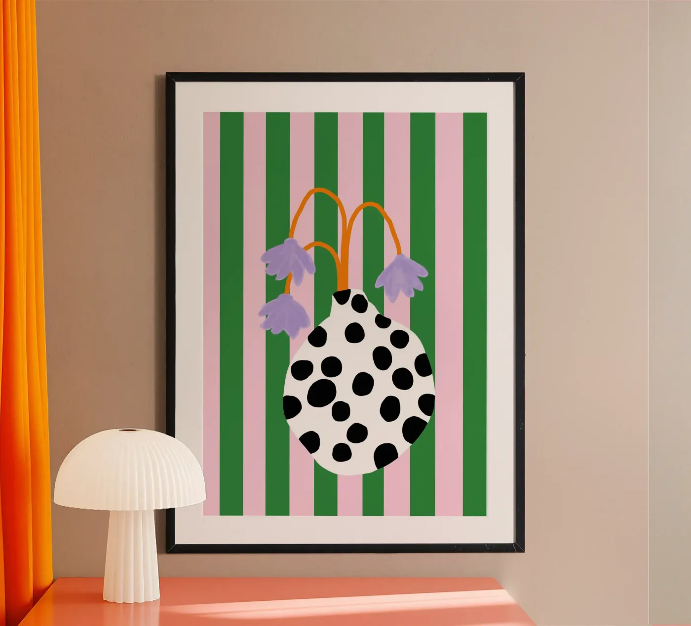 Vasenliebe dots poster de Hej Ibiza by Ute Arnold