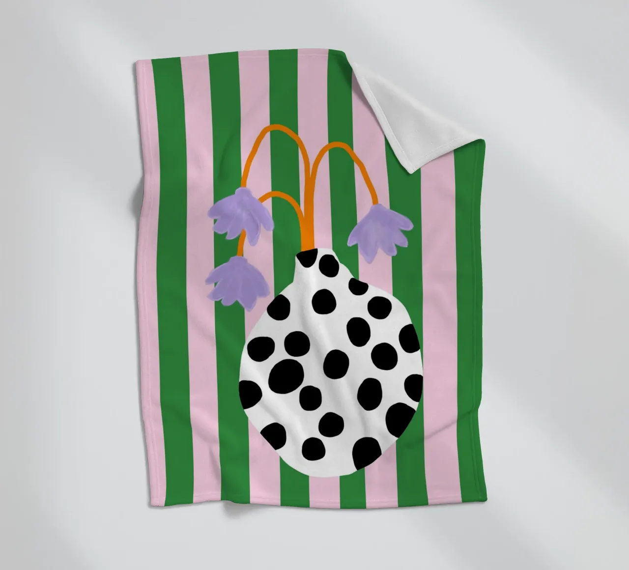 Vasenliebe dots coperta in pile da Hej Ibiza by Ute Arnold
