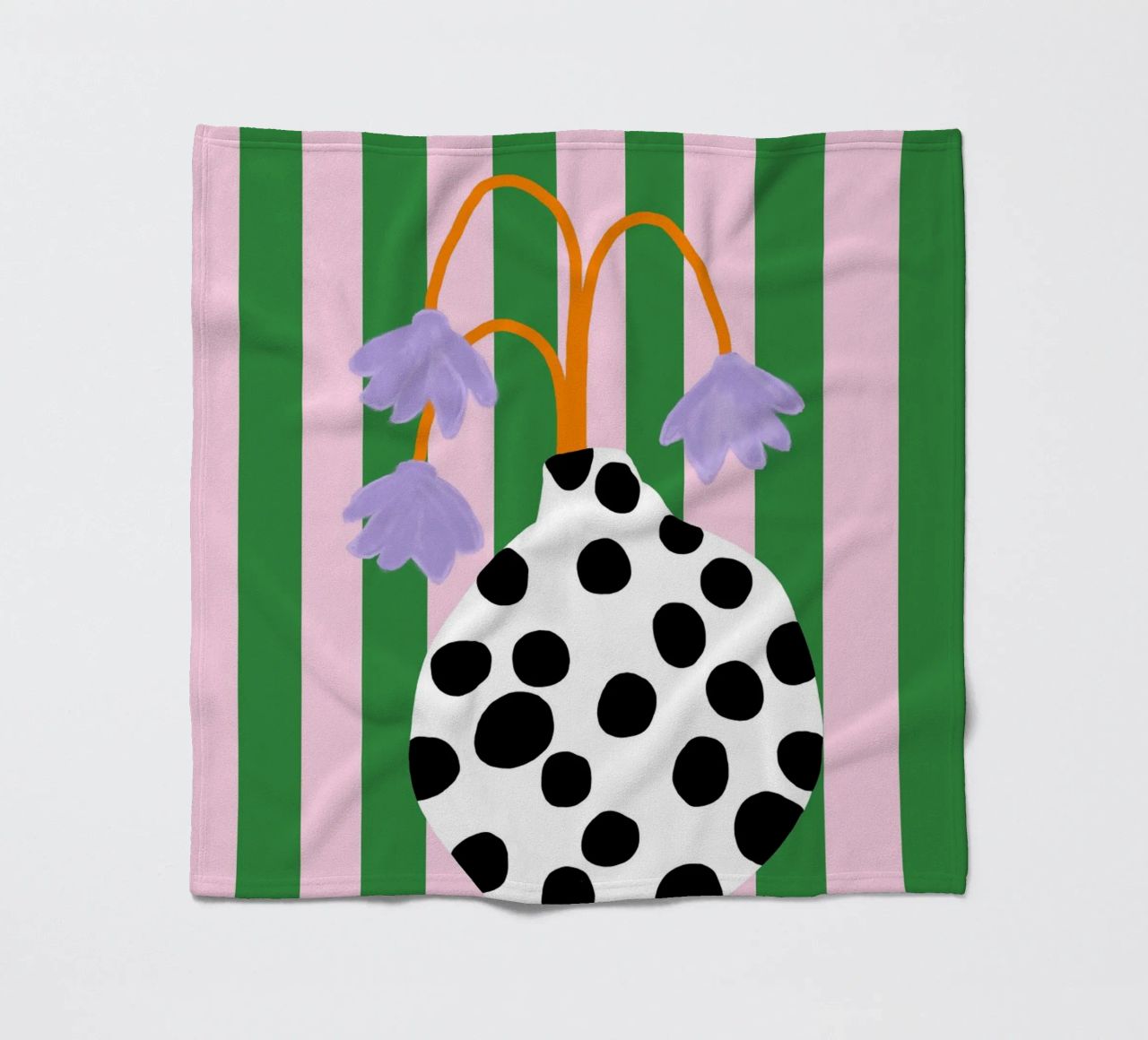 Vasenliebe dots plaid polaire de Hej Ibiza by Ute Arnold