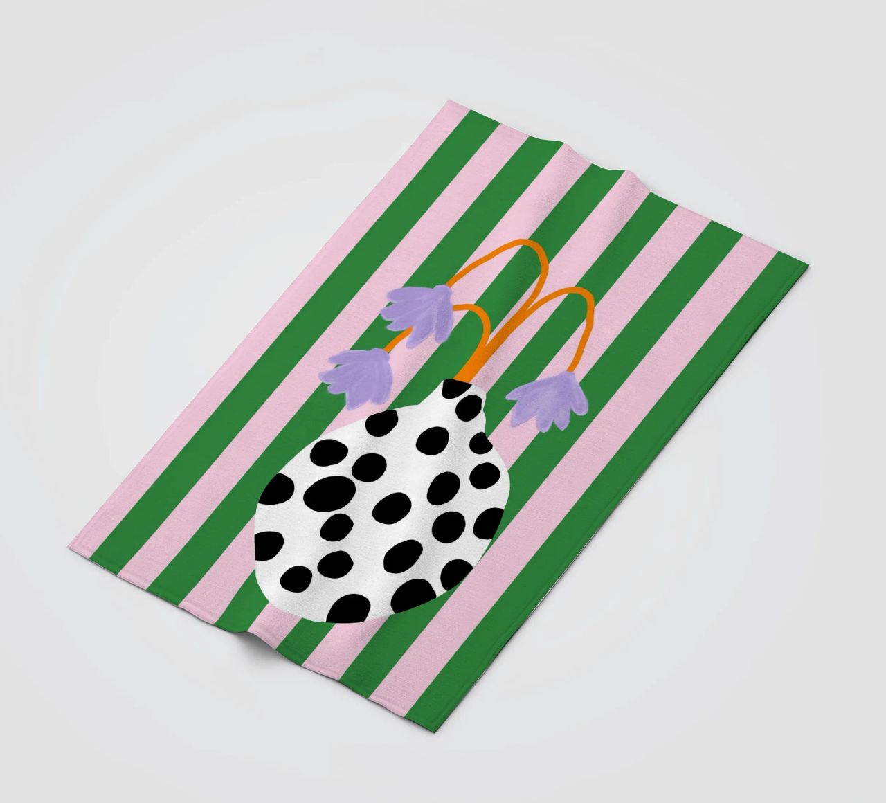 Vasenliebe dots plaid polaire de Hej Ibiza by Ute Arnold