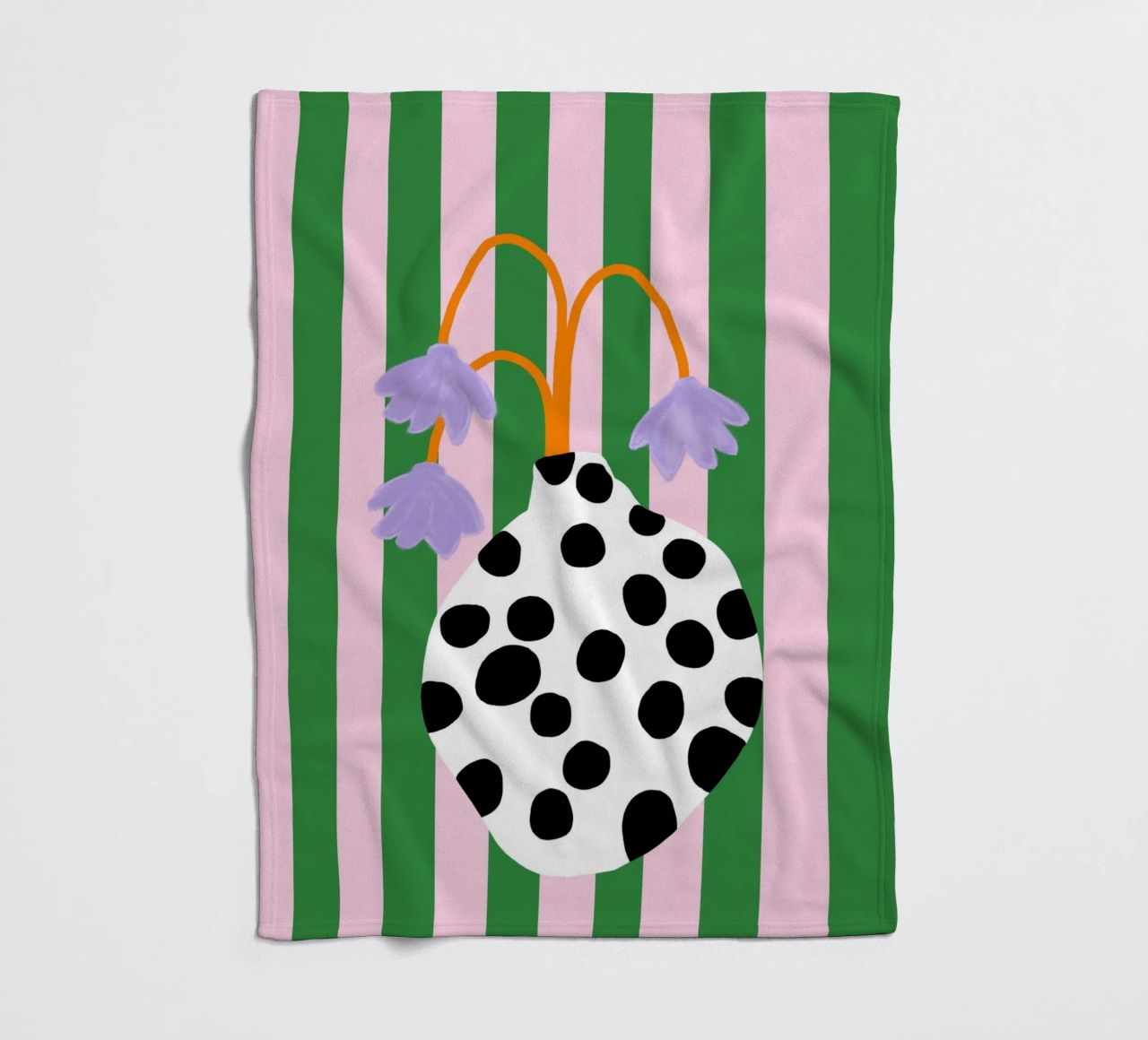 Vasenliebe dots plaid polaire de Hej Ibiza by Ute Arnold