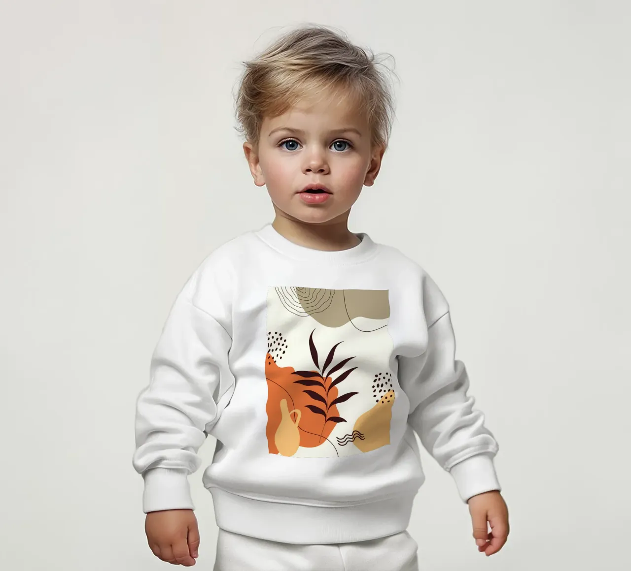 Forme di foglie scandinave felpa neonato da Locquinn Fuller
