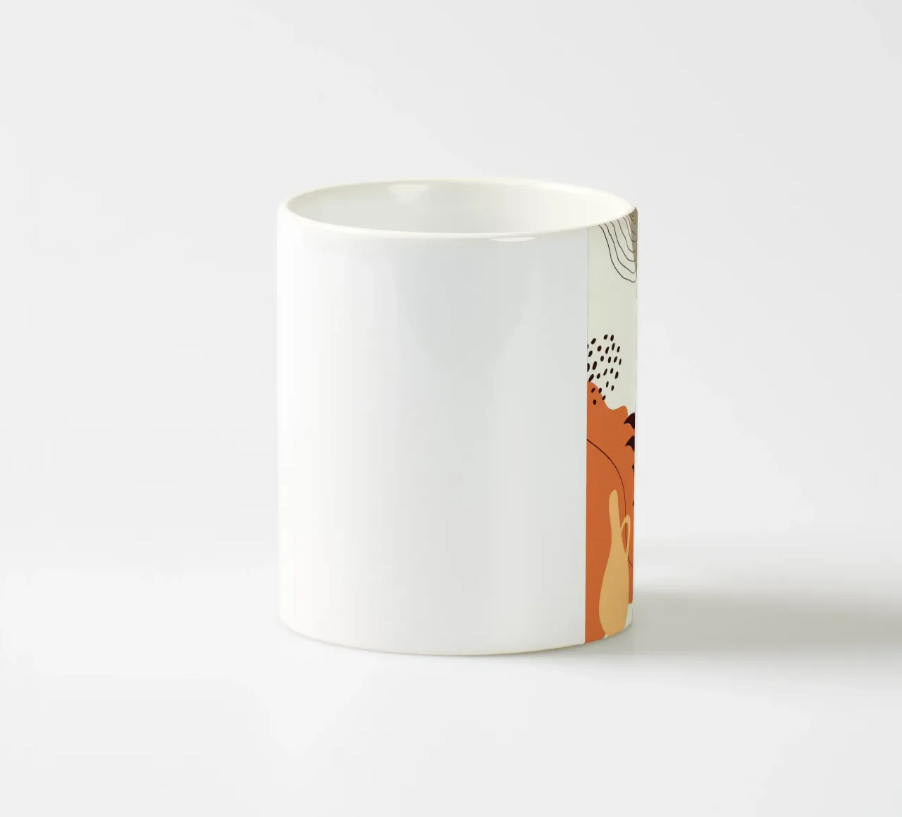 Forme di foglie scandinave tazza in ceramica da Locquinn Fuller