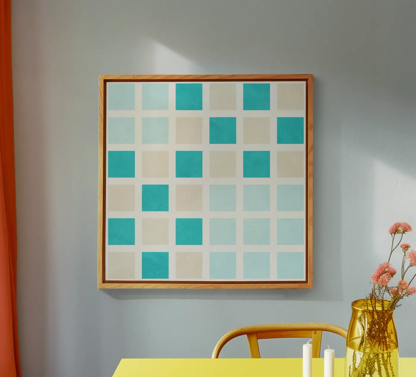 Blue! plexiglas de Shapes and Flowers