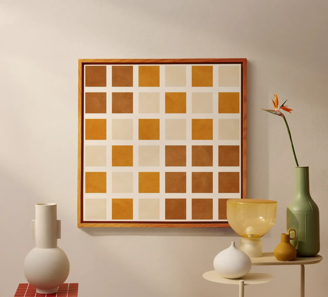 Brown Tiles plexiglass da Shapes and Flowers