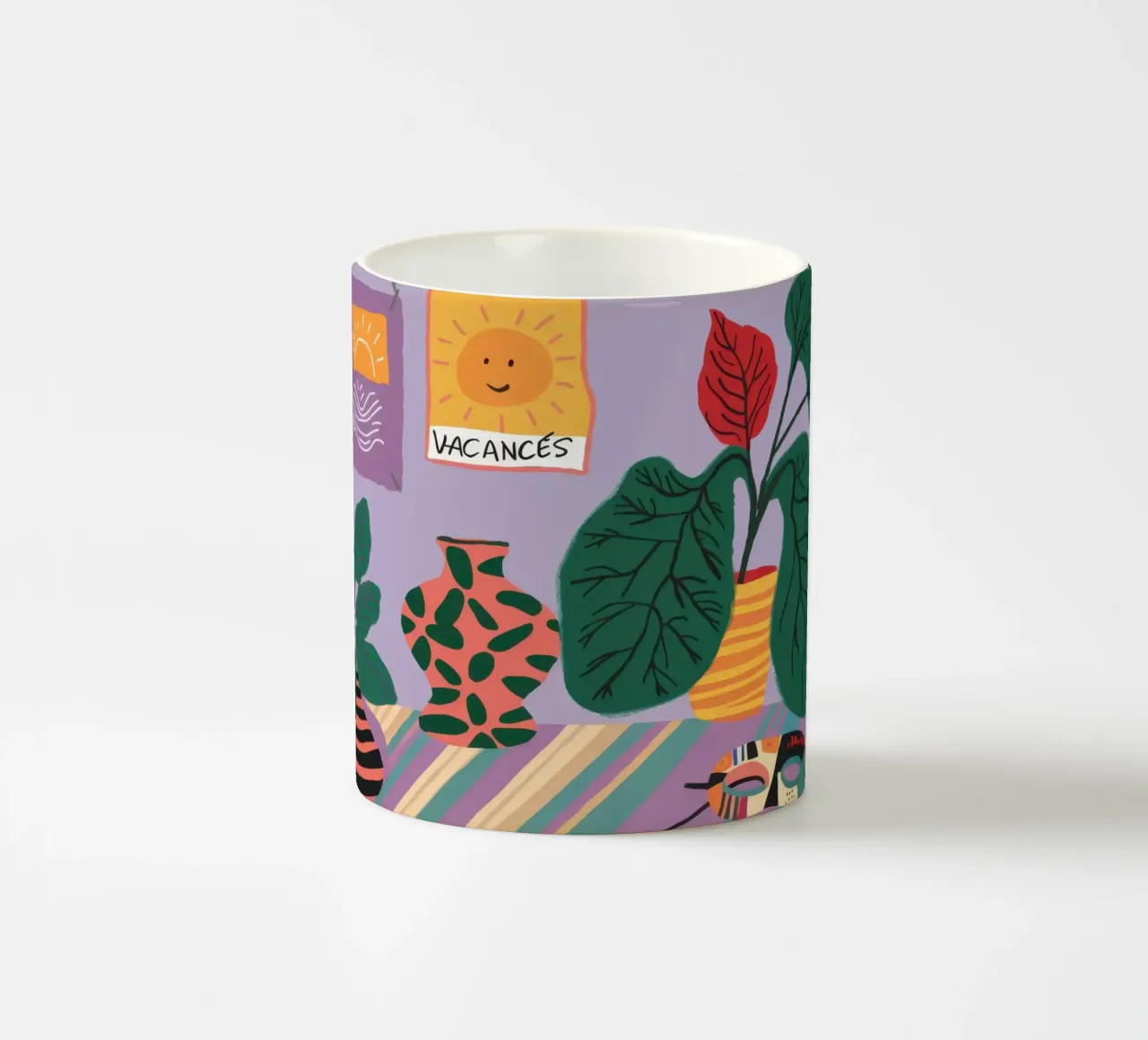 Angolo delle piante bohémien tazza in ceramica da Sun Riser