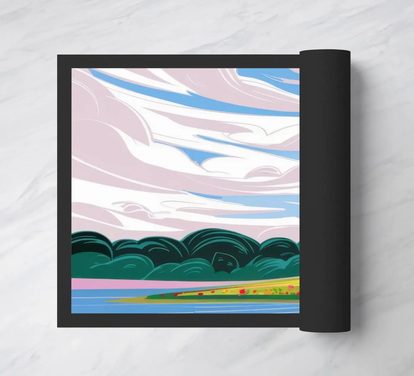 Dramatic Sky Landscape doormat by Sun Riser