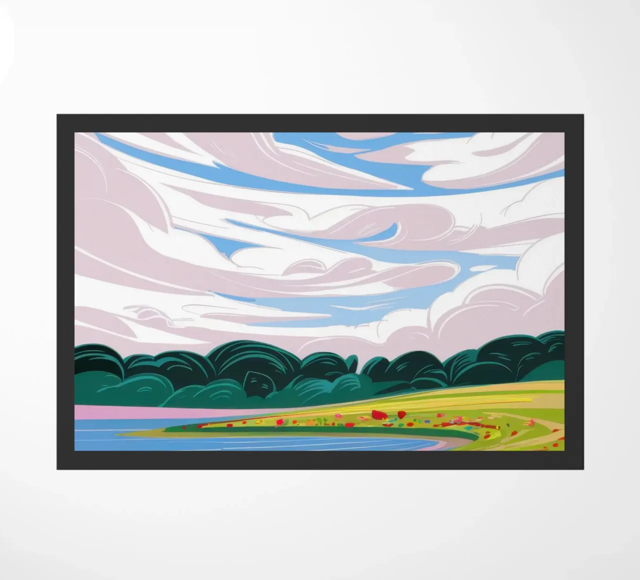 Dramatic Sky Landscape doormat by Sun Riser