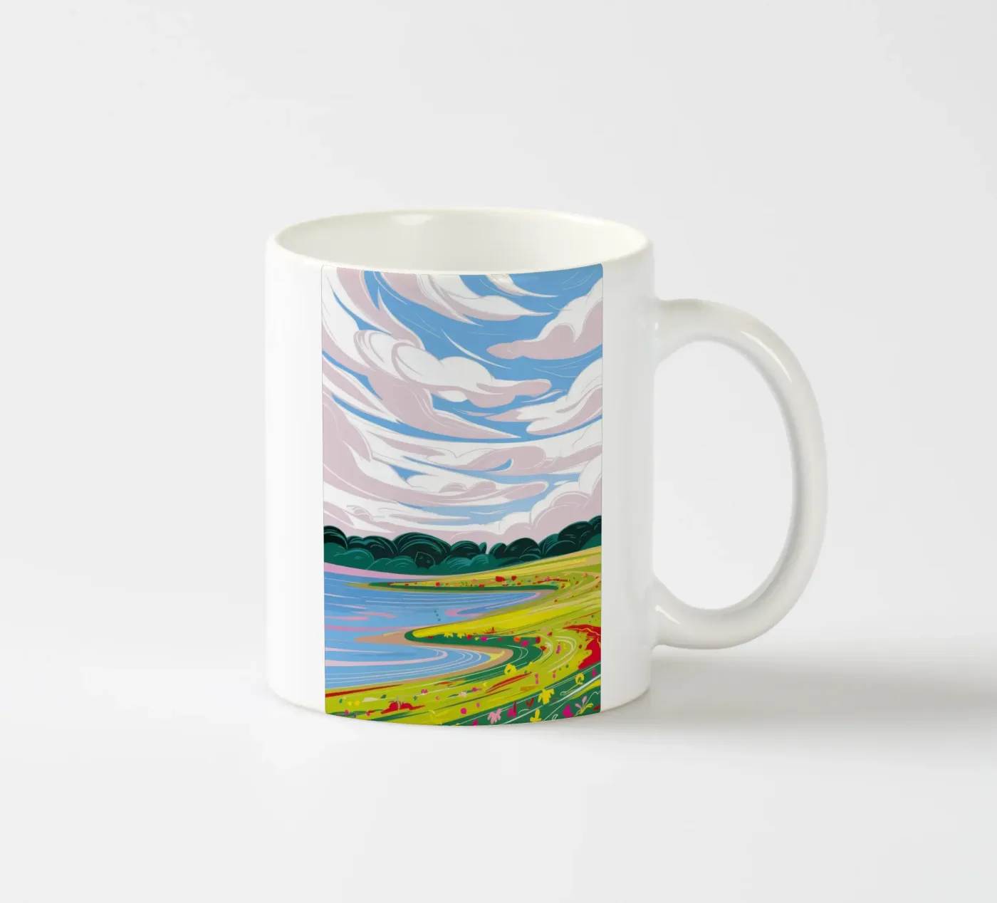 Dramatic Sky Landscape ceramic mug by Sun Riser