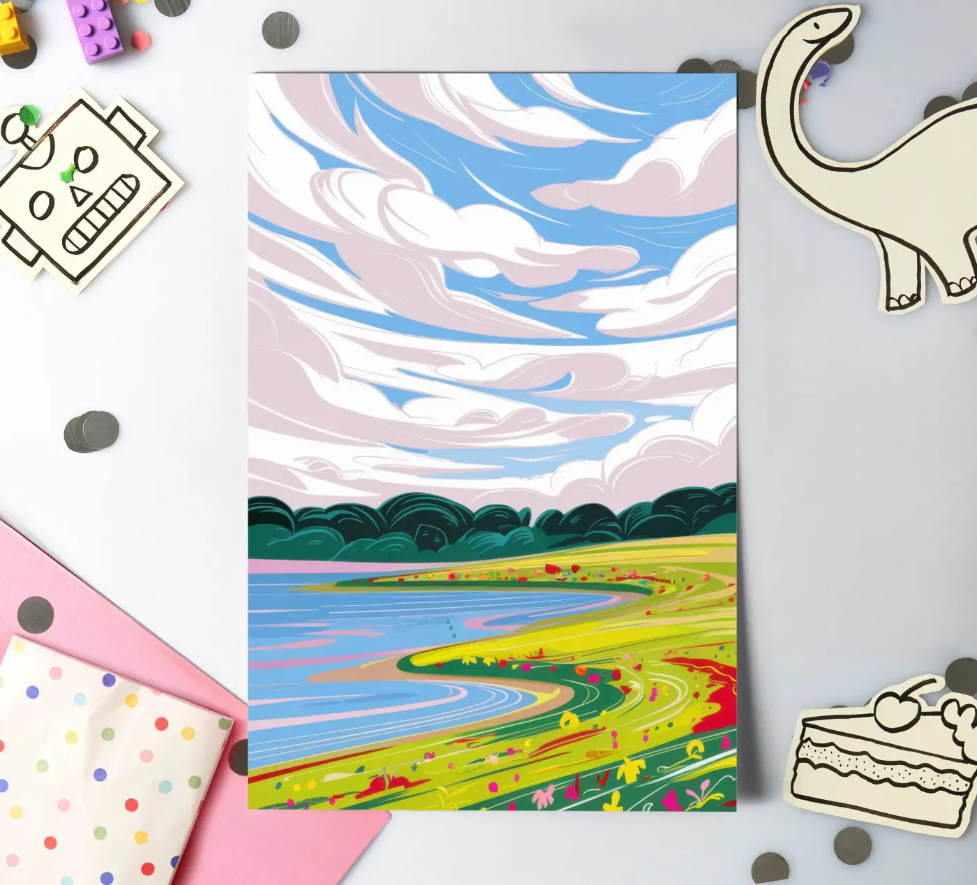 Dramatic Sky Landscape sticker sheet by Sun Riser
