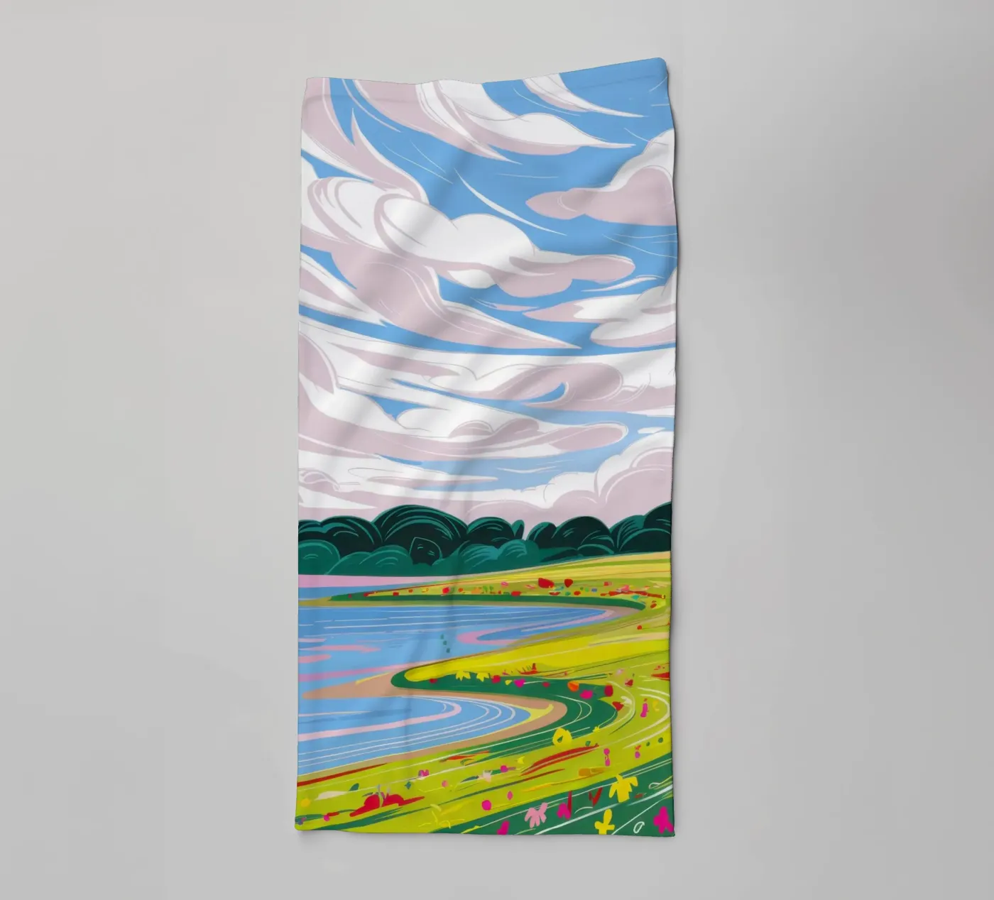 Dramatic Sky Landscape towel by Sun Riser