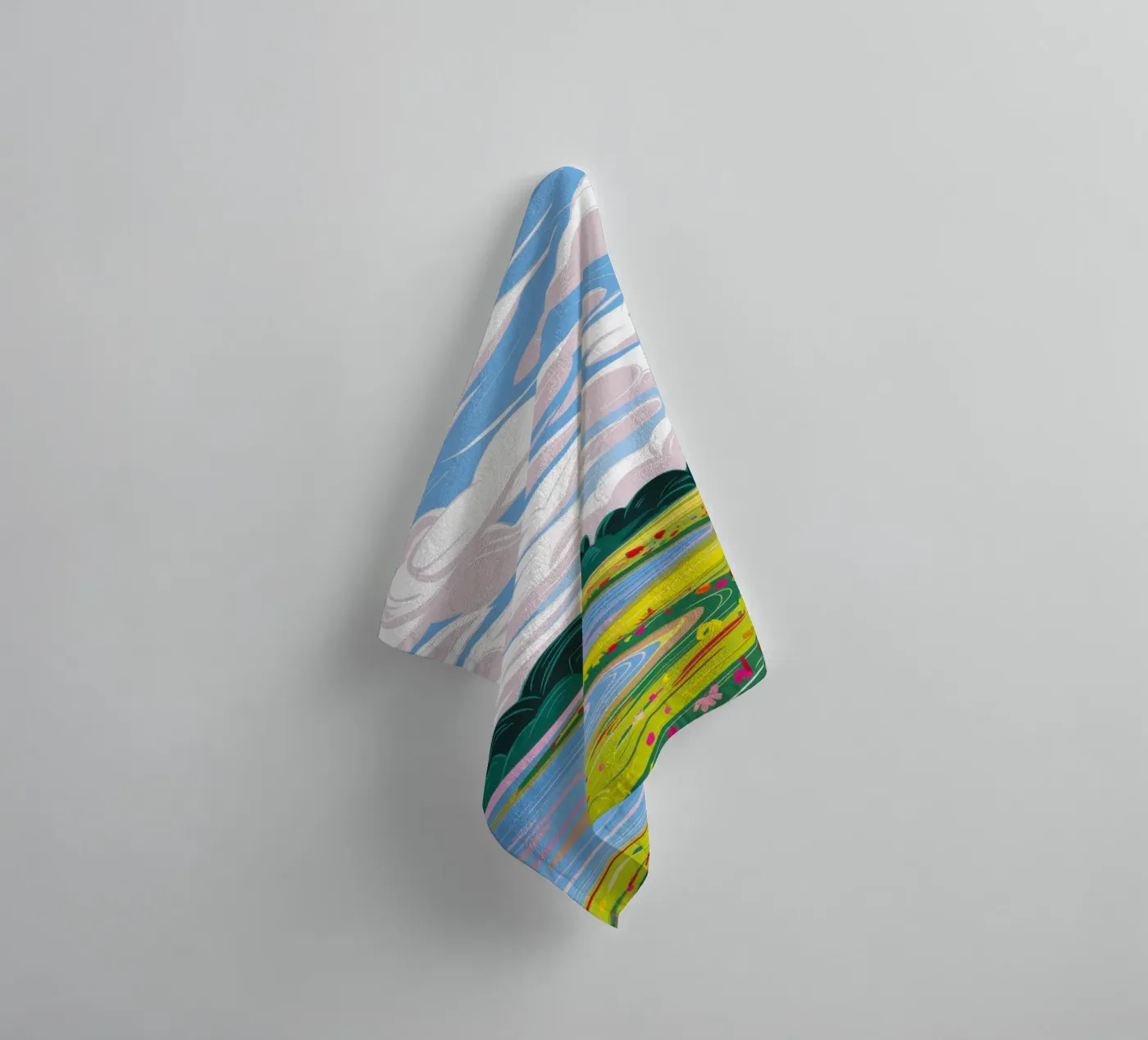 Dramatic Sky Landscape towel by Sun Riser