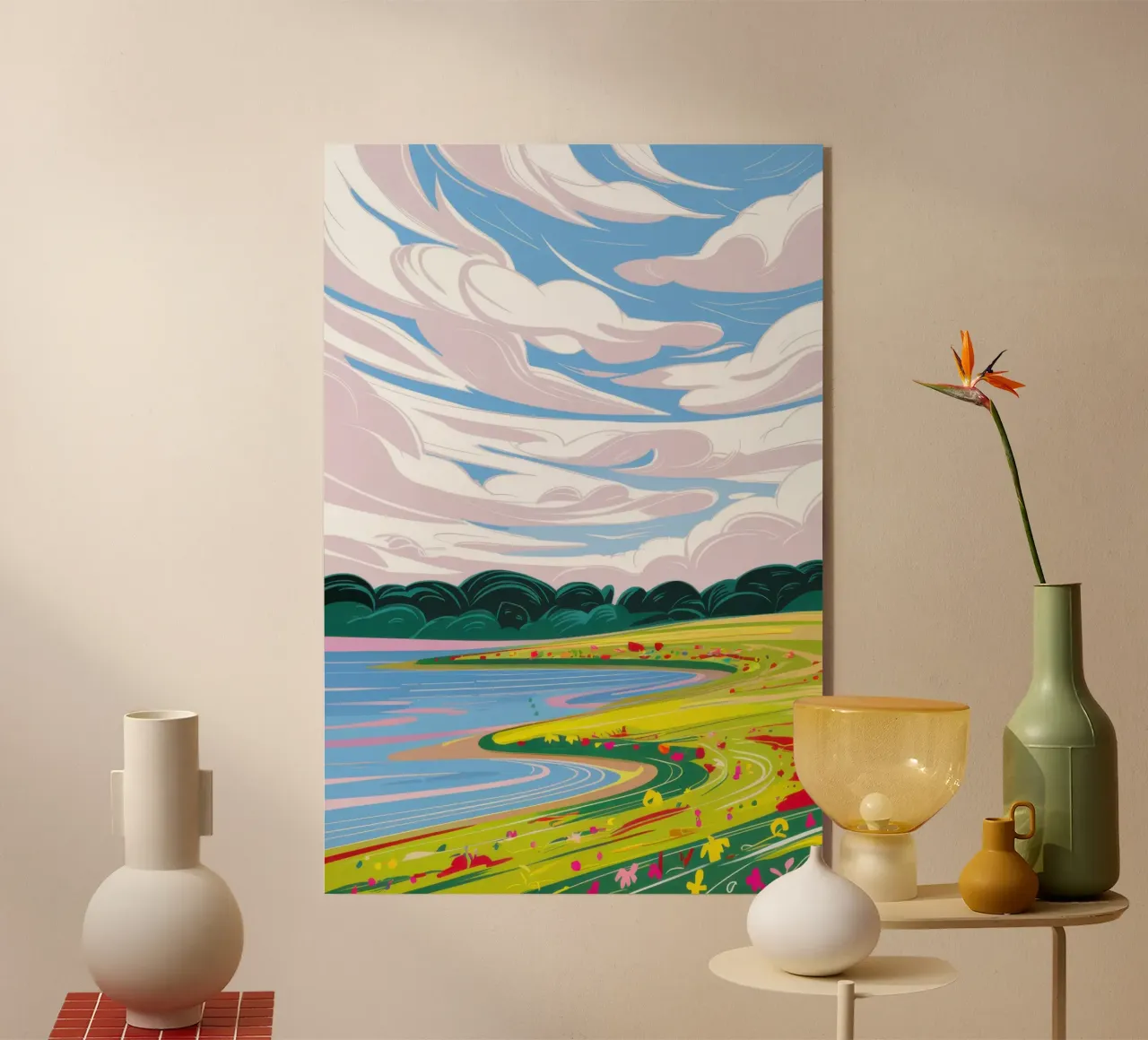 Dramatic Sky Landscape Acryl-Glas von Sun Riser