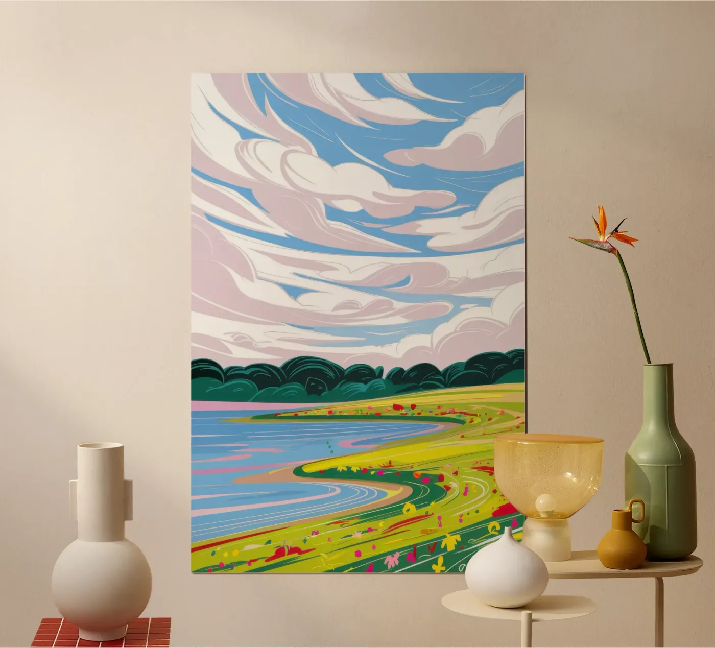 Paesaggio drammatico del cielo poster da Sun Riser