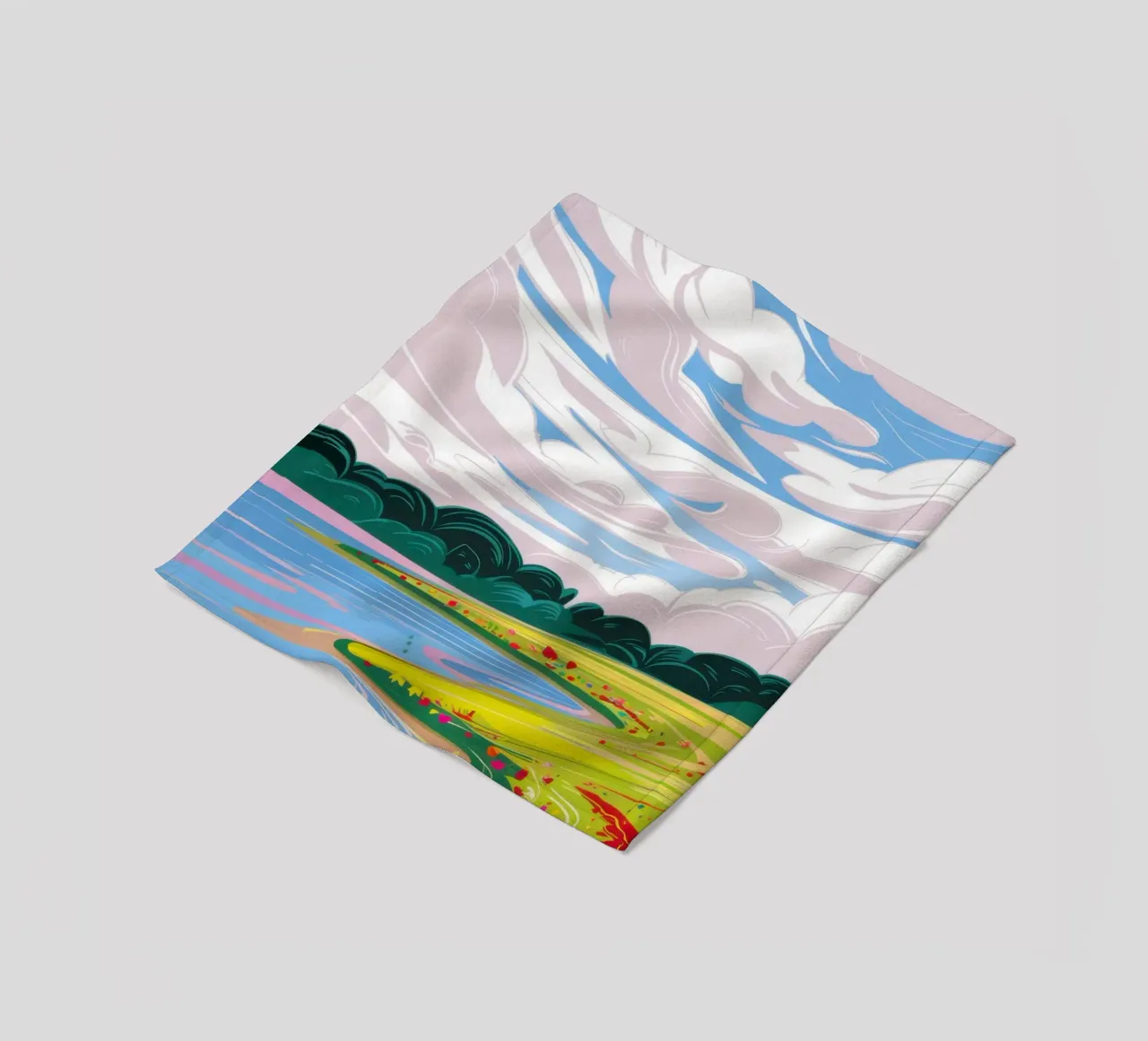 Dramatische Himmelslandschaft Fleecedecke von Sun Riser