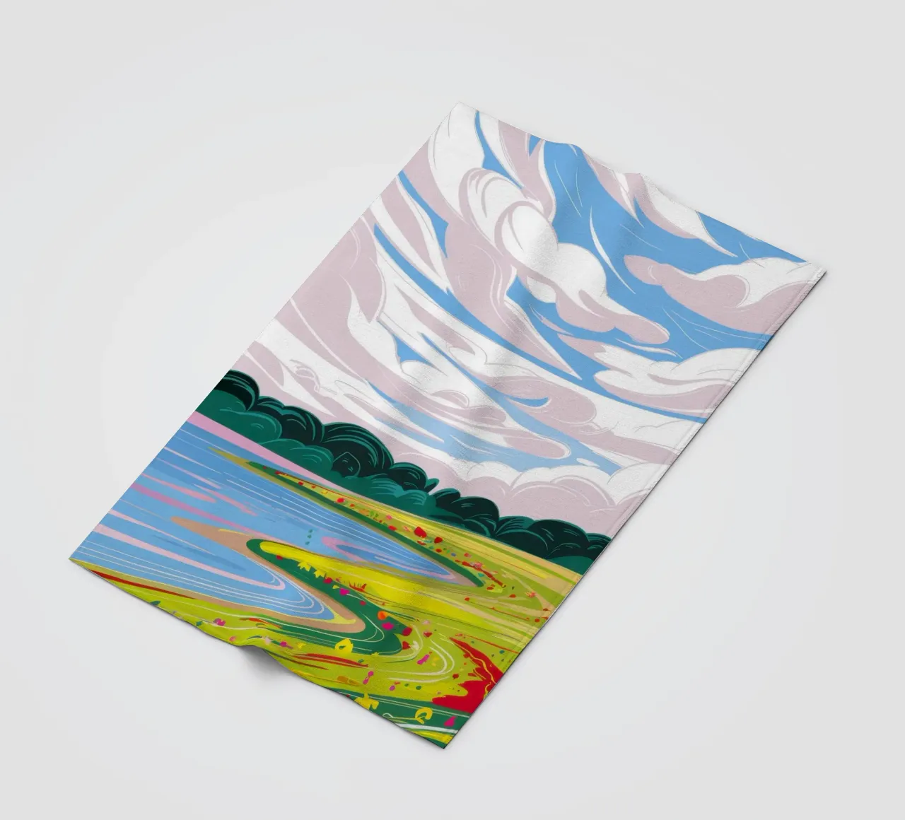 Dramatische Himmelslandschaft Fleecedecke von Sun Riser