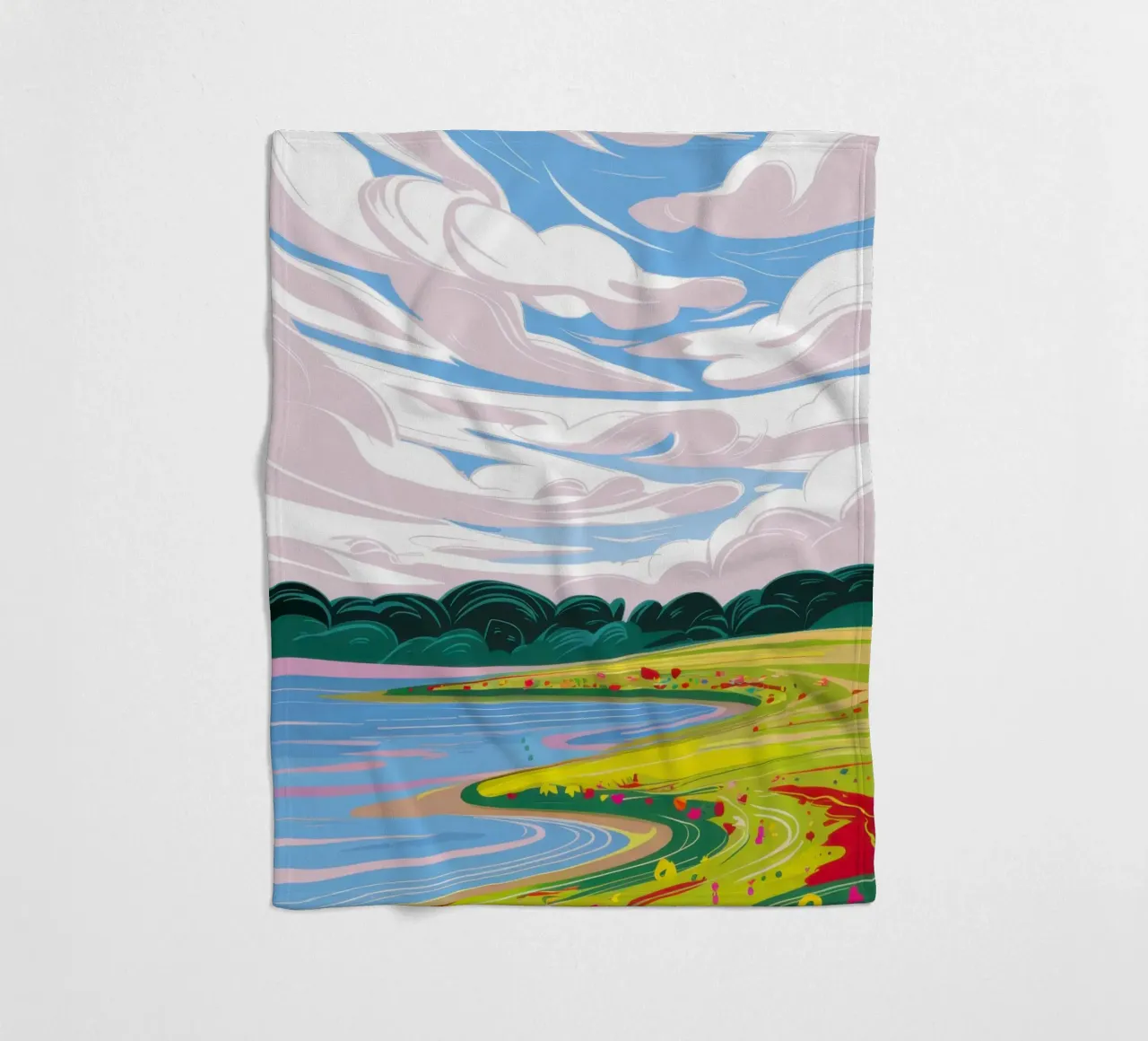 Dramatische Himmelslandschaft Fleecedecke von Sun Riser