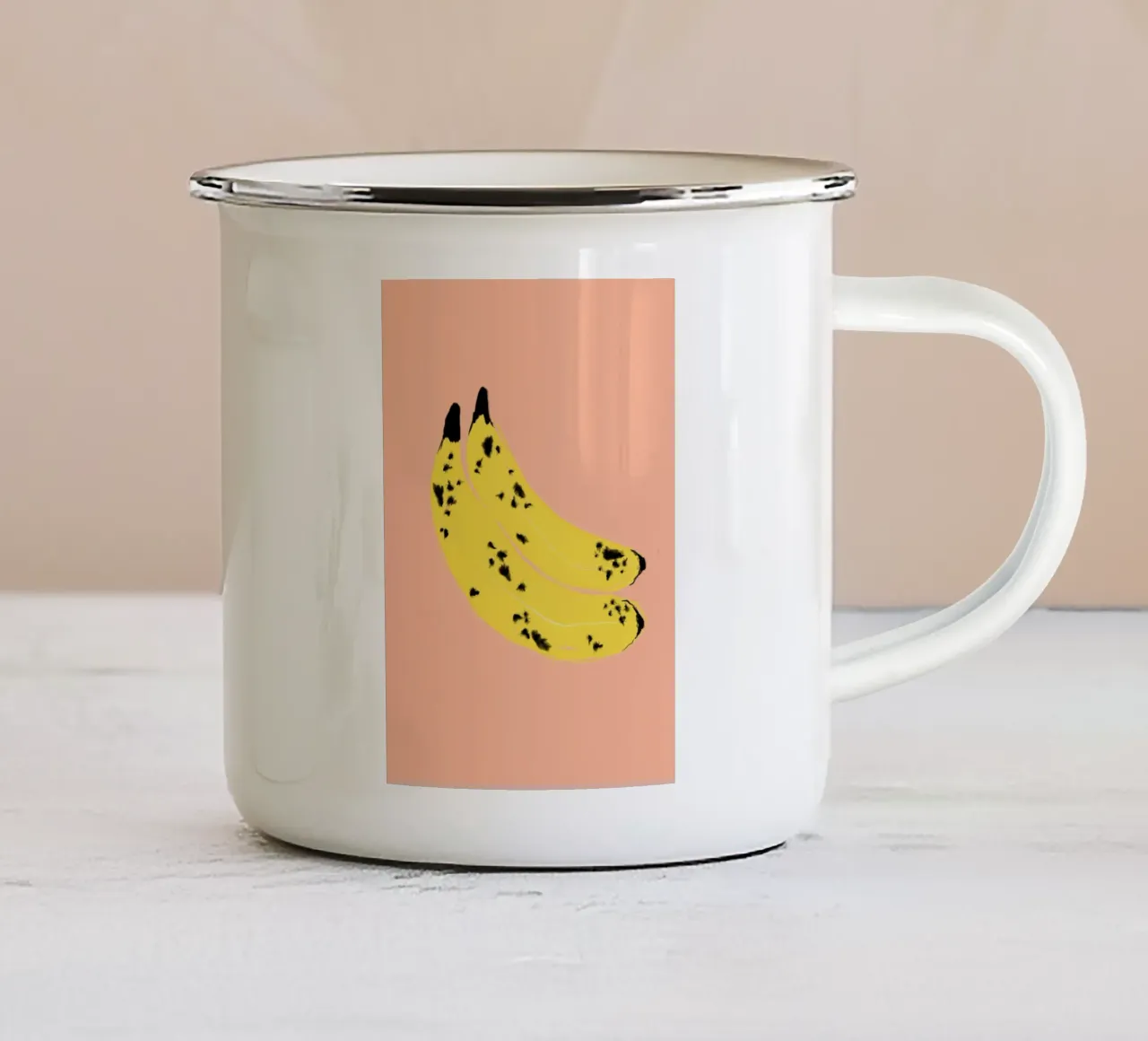 Bananas old tazza in smalto da Hej Ibiza by Ute Arnold