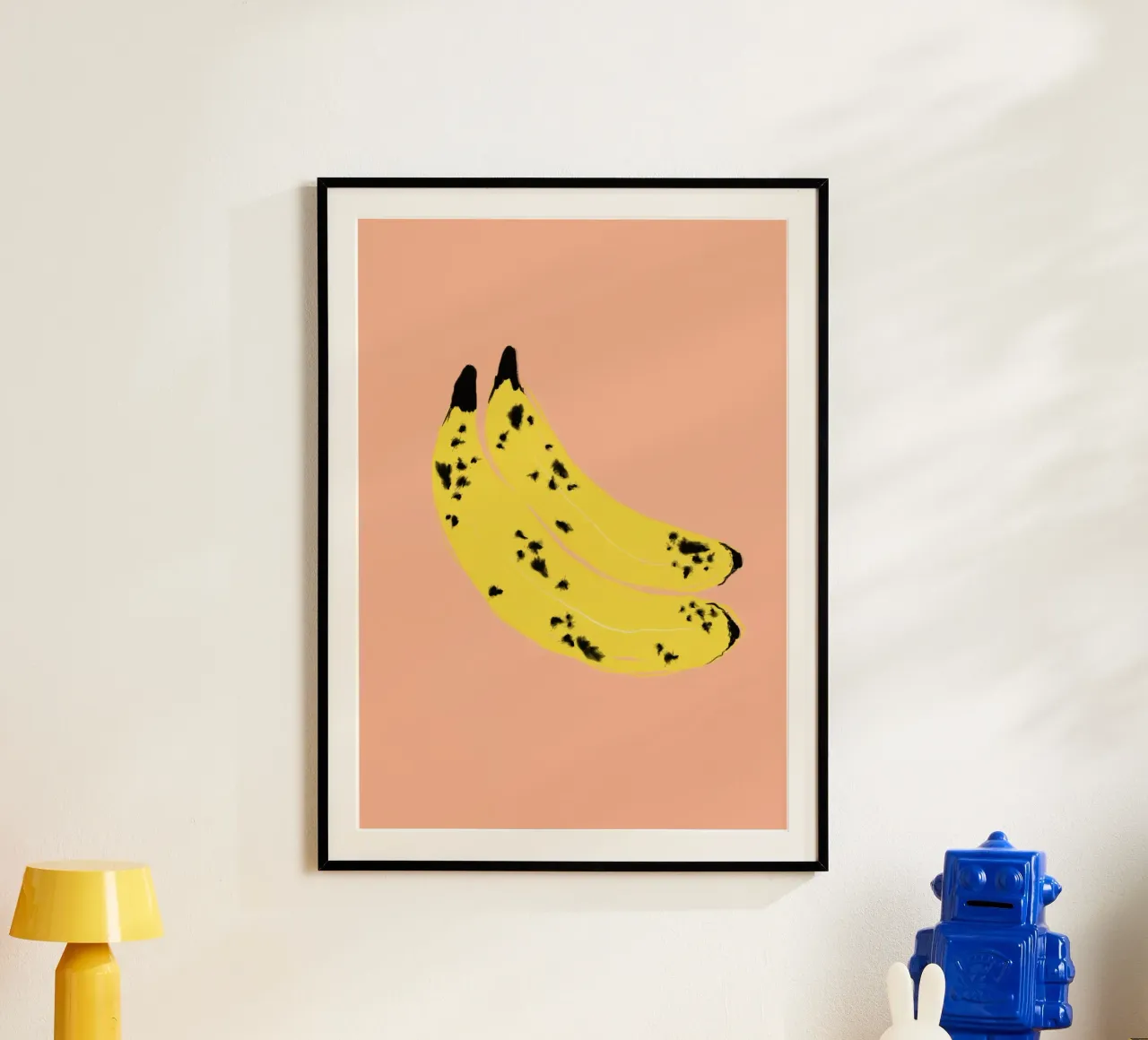 Bananas old poster con telaio in alluminio da Hej Ibiza by Ute Arnold