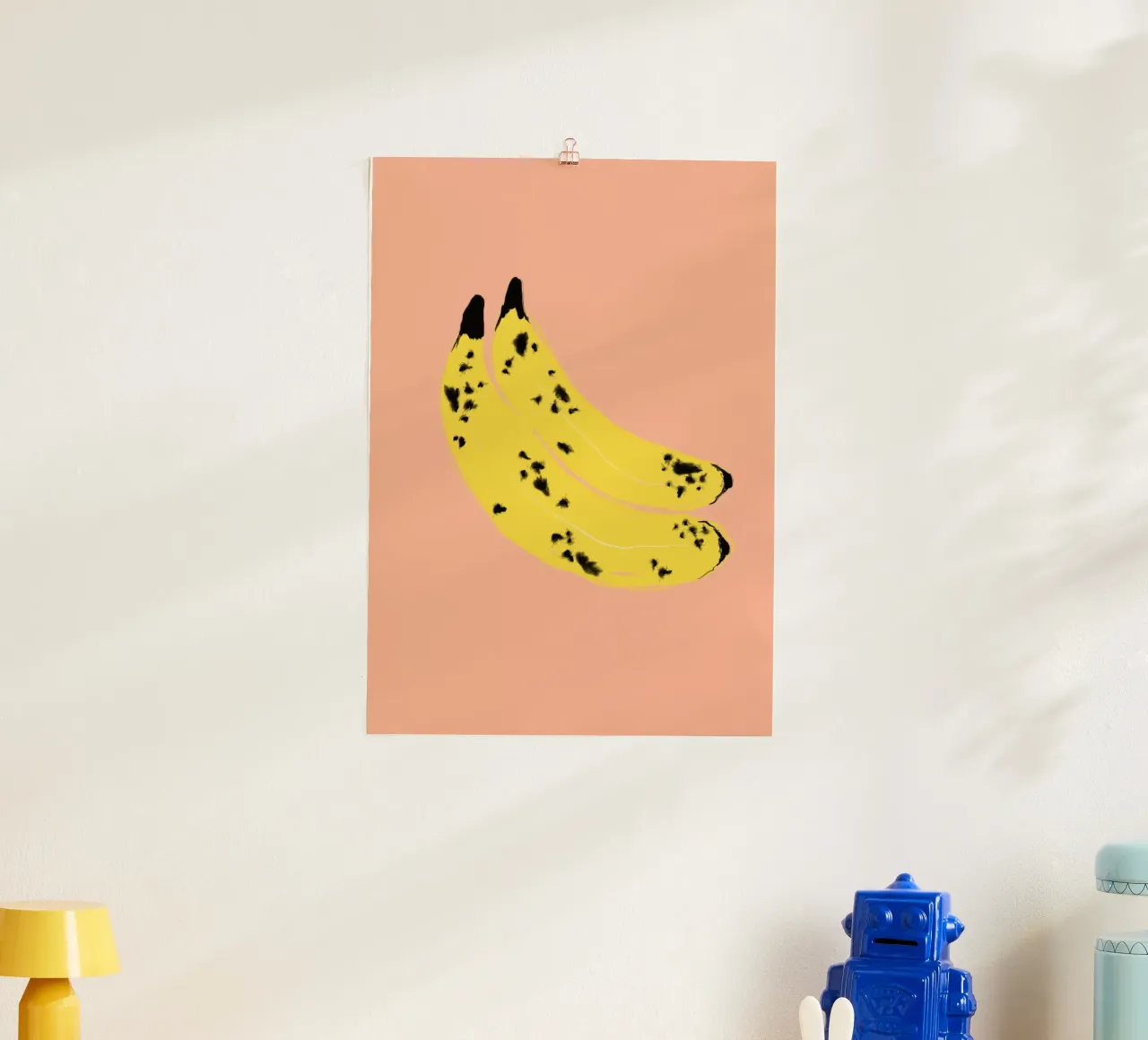 Bananas old poster con telaio in alluminio da Hej Ibiza by Ute Arnold