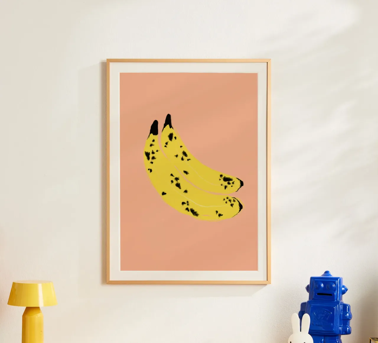 Bananas old poster con telaio in alluminio da Hej Ibiza by Ute Arnold