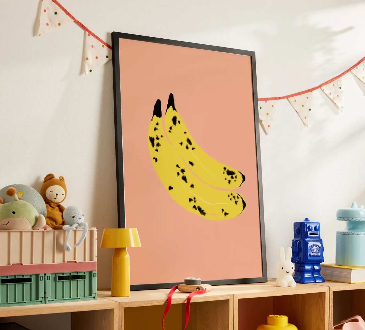 Bananas old Poster von Hej Ibiza by Ute Arnold