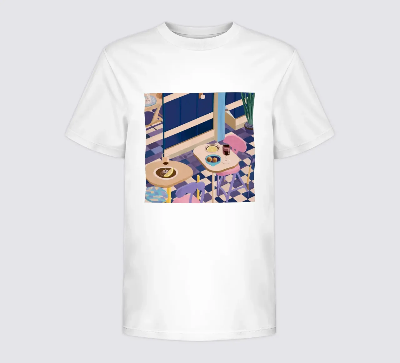 Appuntamento con il caffè sul balcone t-shirt bambini da Sun Riser