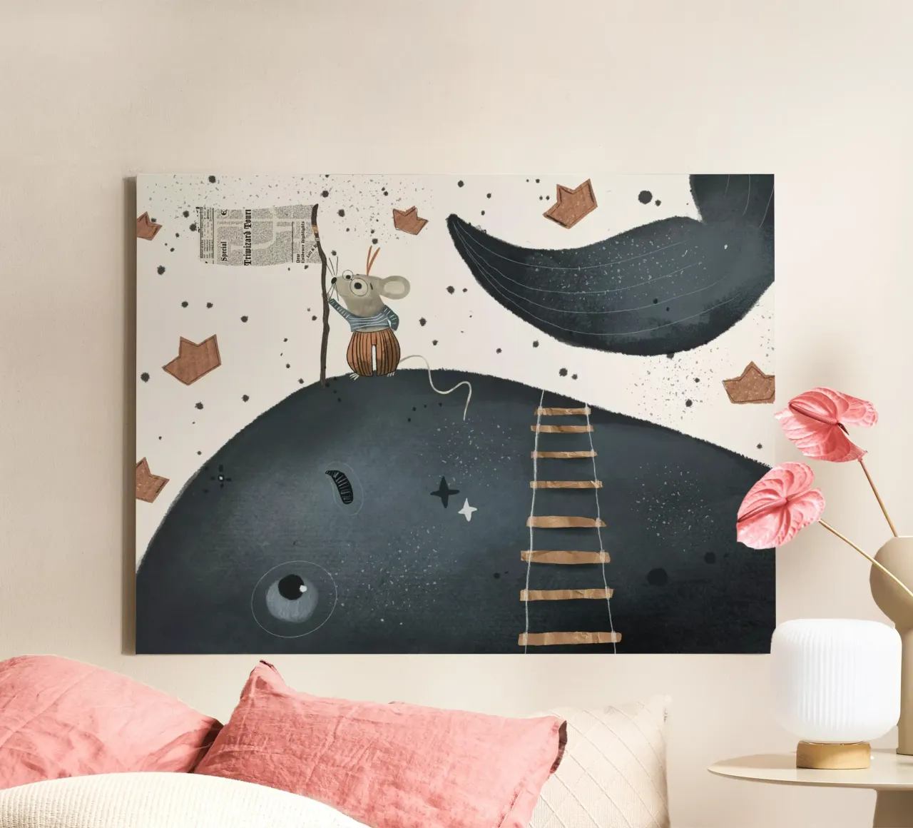 Nelli Suneli - Un piccolo topo in grandi avventure tela con Cornice a cassetta da The Artcircle