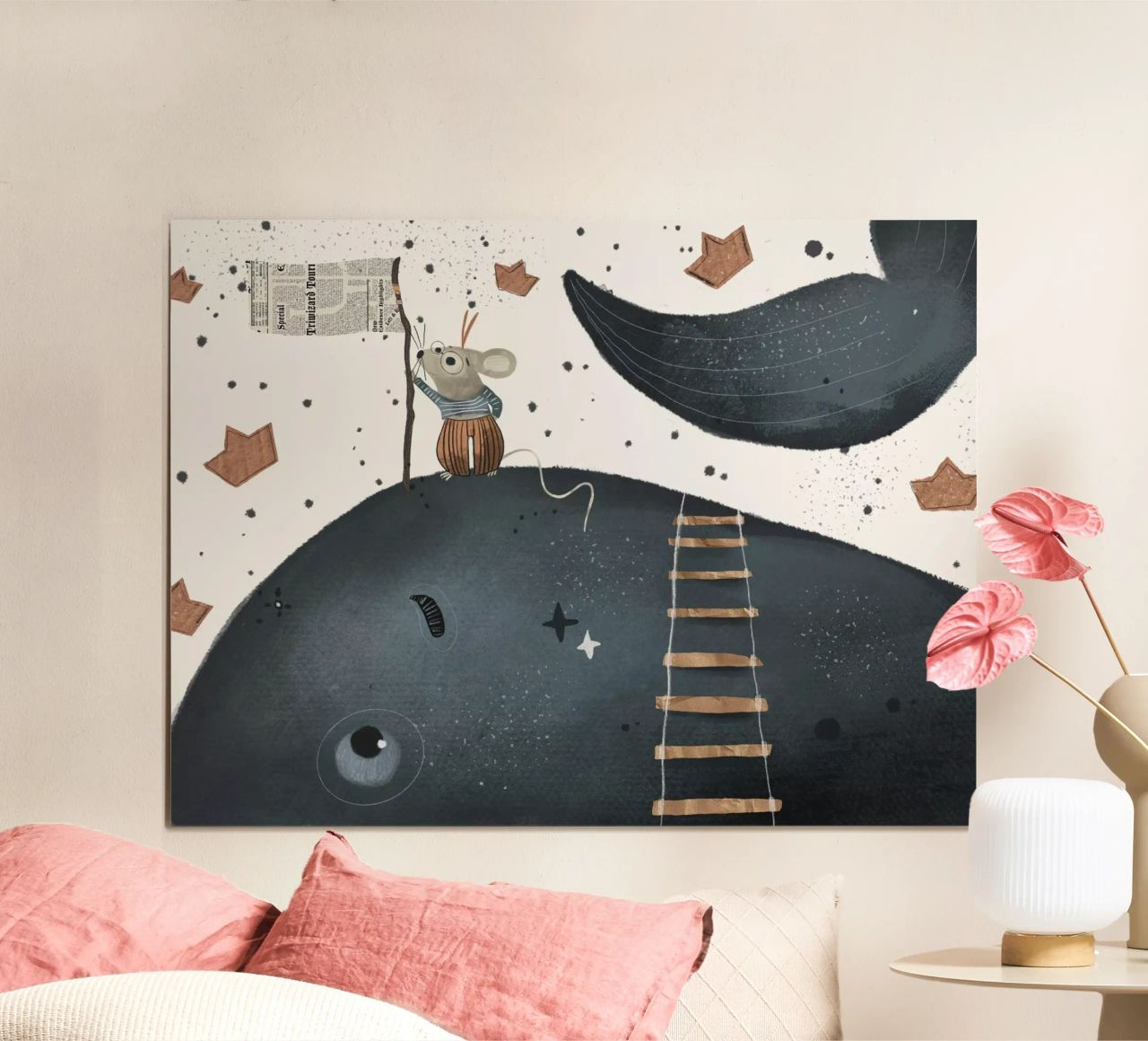 Nelli Suneli - Little Mouse on big Adventures poster by The Artcircle