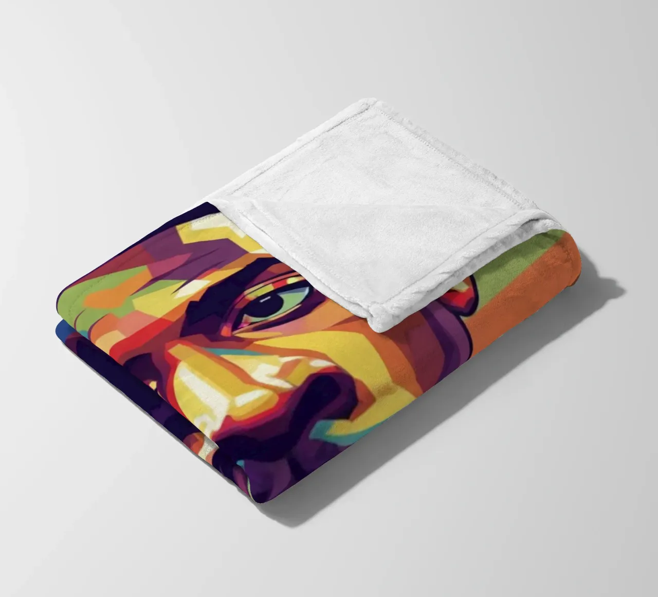 Ritratto pop art di Ousmane Dembele coperta in pile da Hantamrata