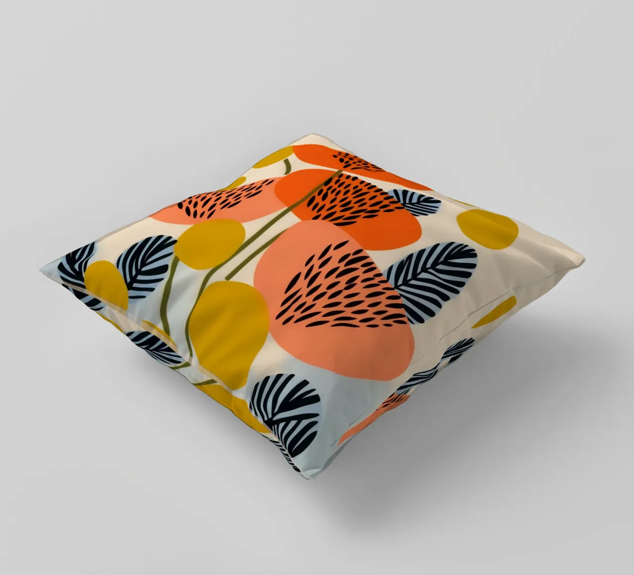 Papavero scandinavo di design cuscino da Autofocus