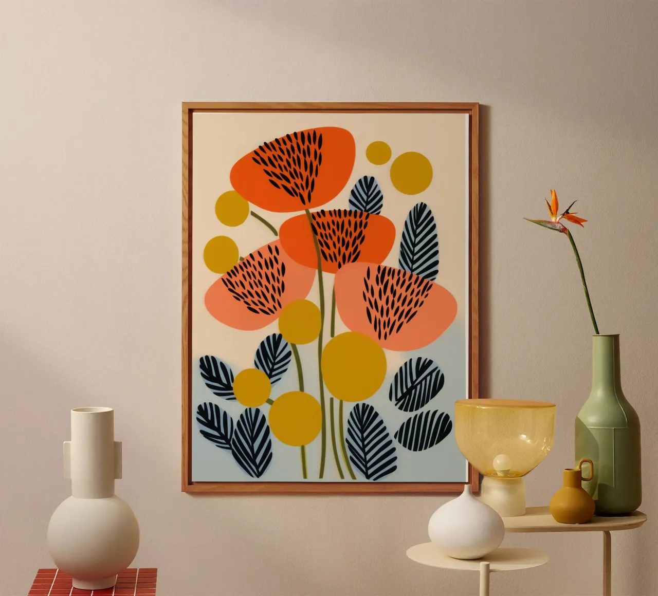 Papavero scandinavo di design alluminio dibond da Autofocus