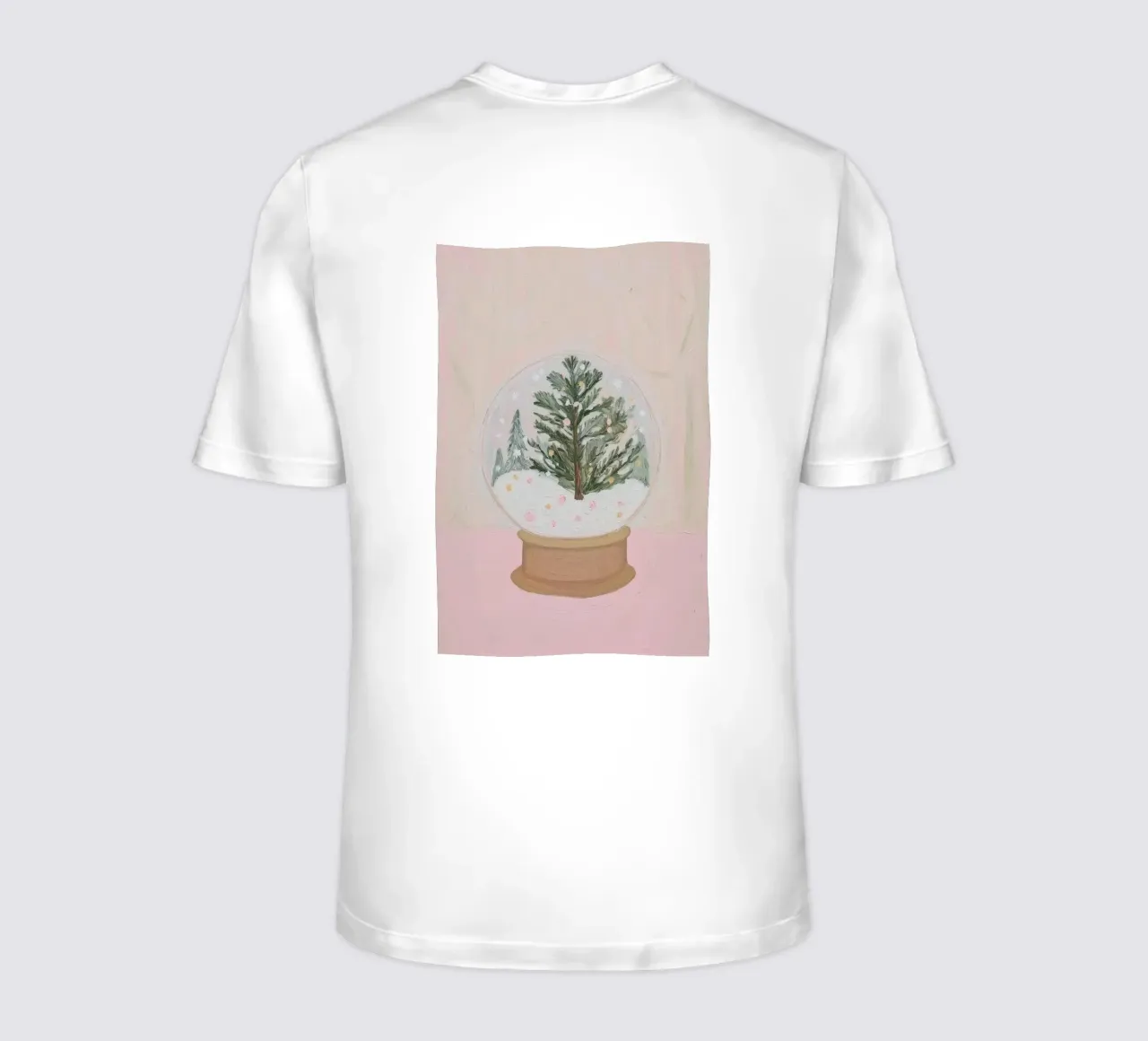 Globo di neve con albero di Natale t-shirt da Little Lila