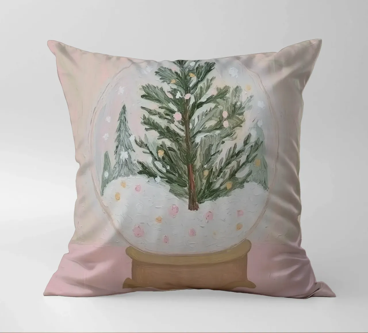 Globo di neve con albero di Natale cuscino da Little Lila