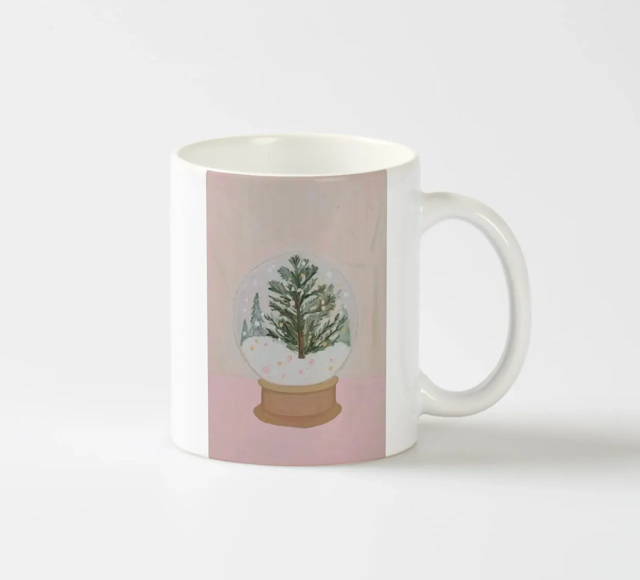 Globo di neve con albero di Natale tazza in ceramica da Little Lila