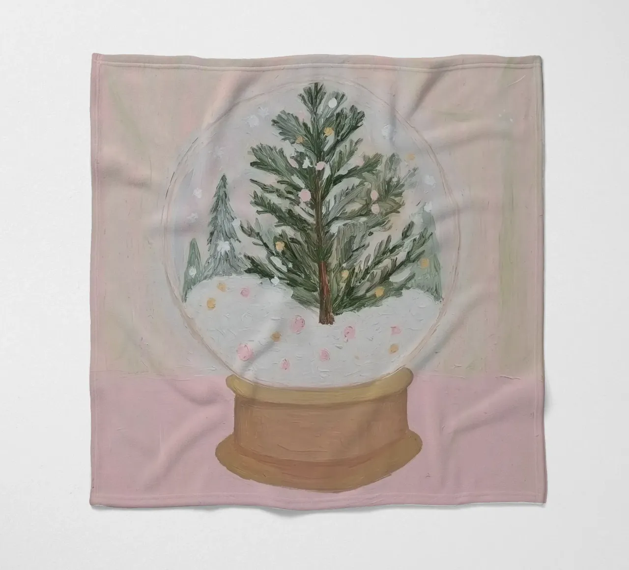 Globo di neve con albero di Natale coperta in pile da Little Lila