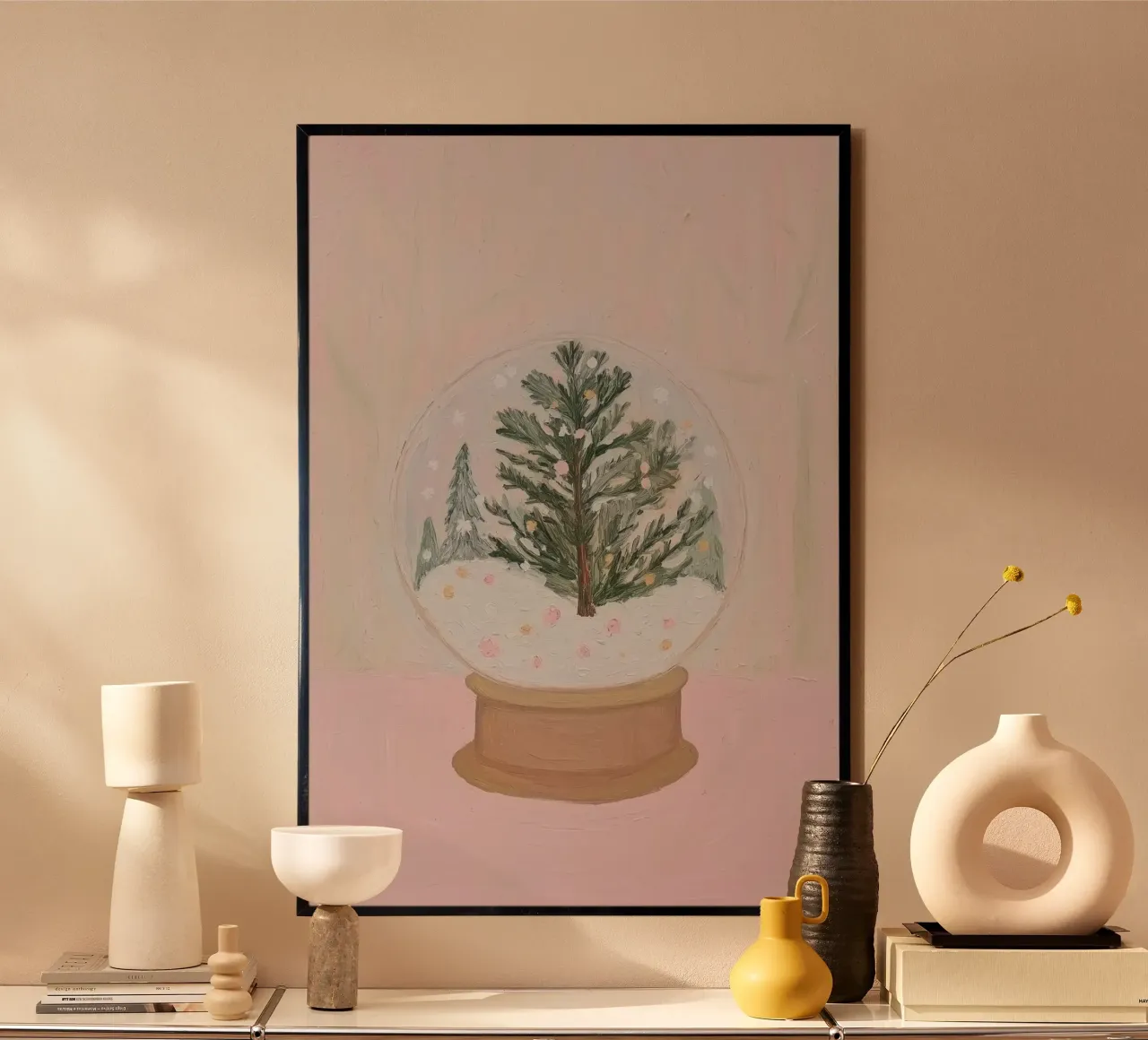 Weihnachtsbaum-Schneekugel Hahnemühle von Little Lila