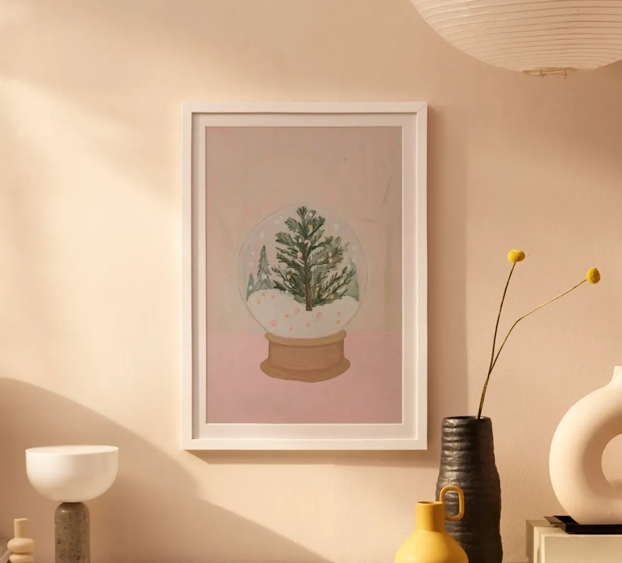 Weihnachtsbaum-Schneekugel Hahnemühle von Little Lila
