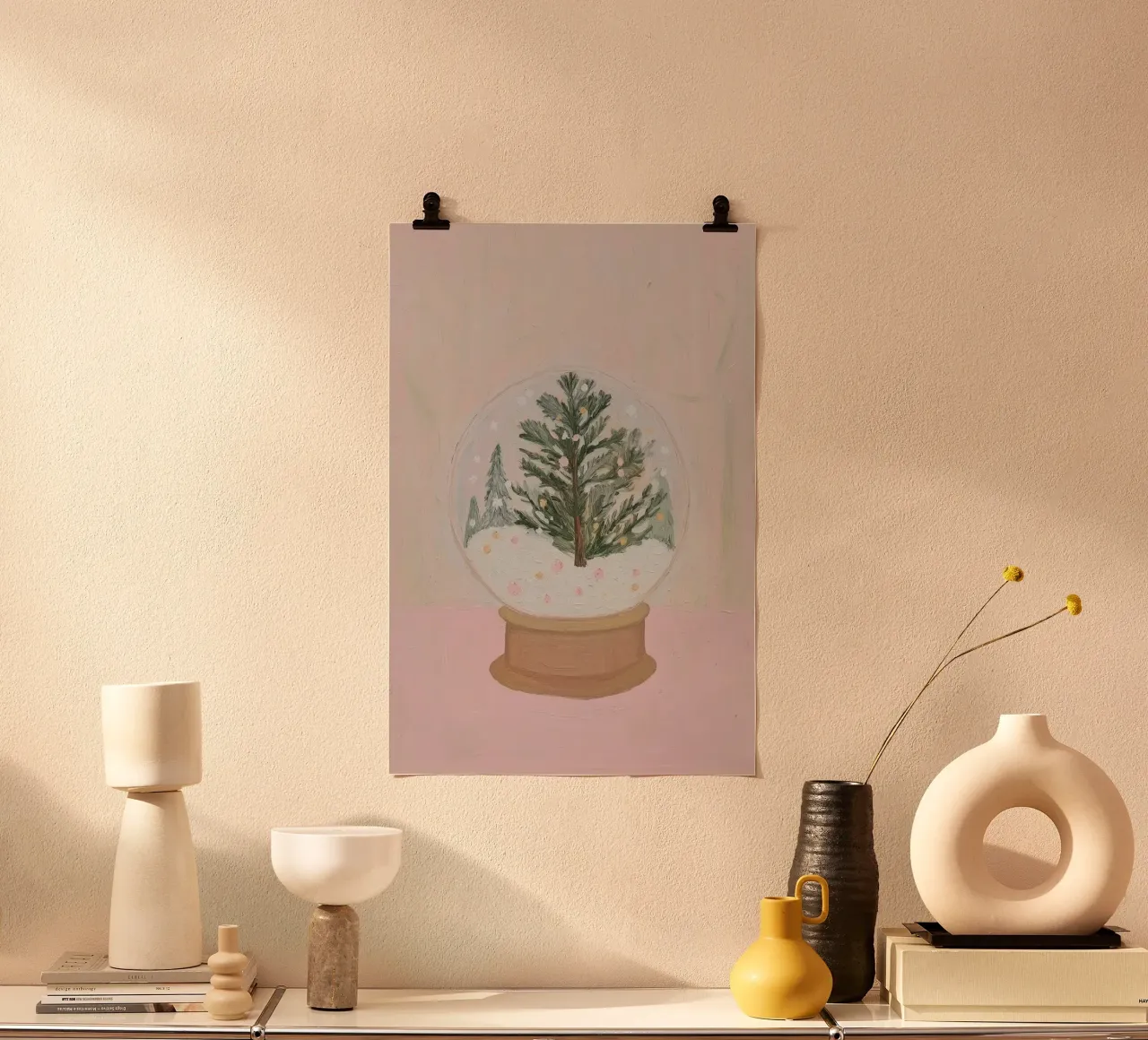 Weihnachtsbaum-Schneekugel Hahnemühle von Little Lila