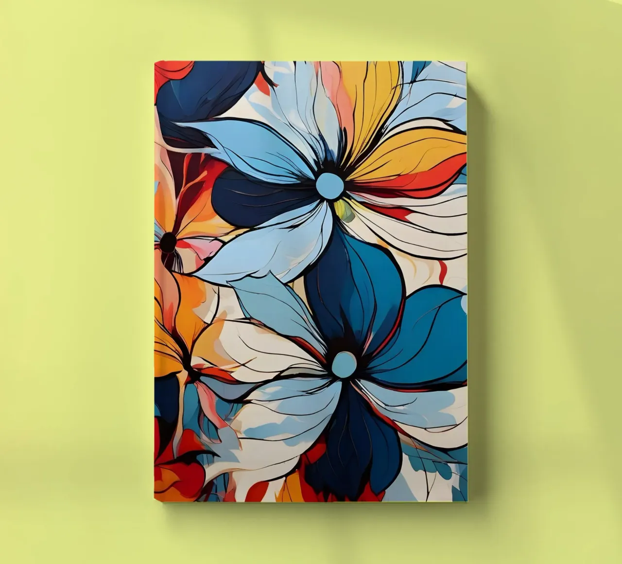Vibrant Floral Abstract notebook by Artistic-shop