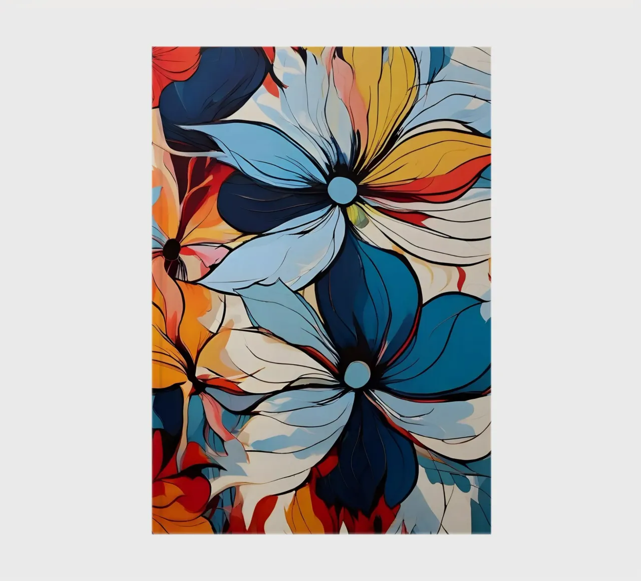 Vibrant Floral Abstract notebook by Artistic-shop