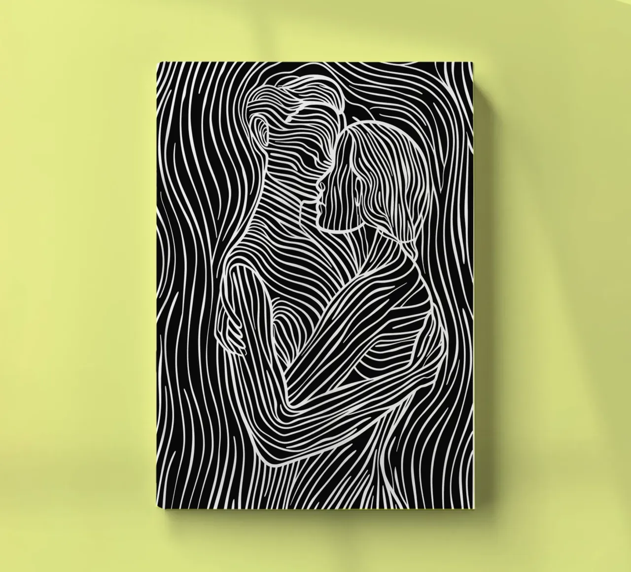 Loving couple | Line art notebook by Autofocus
